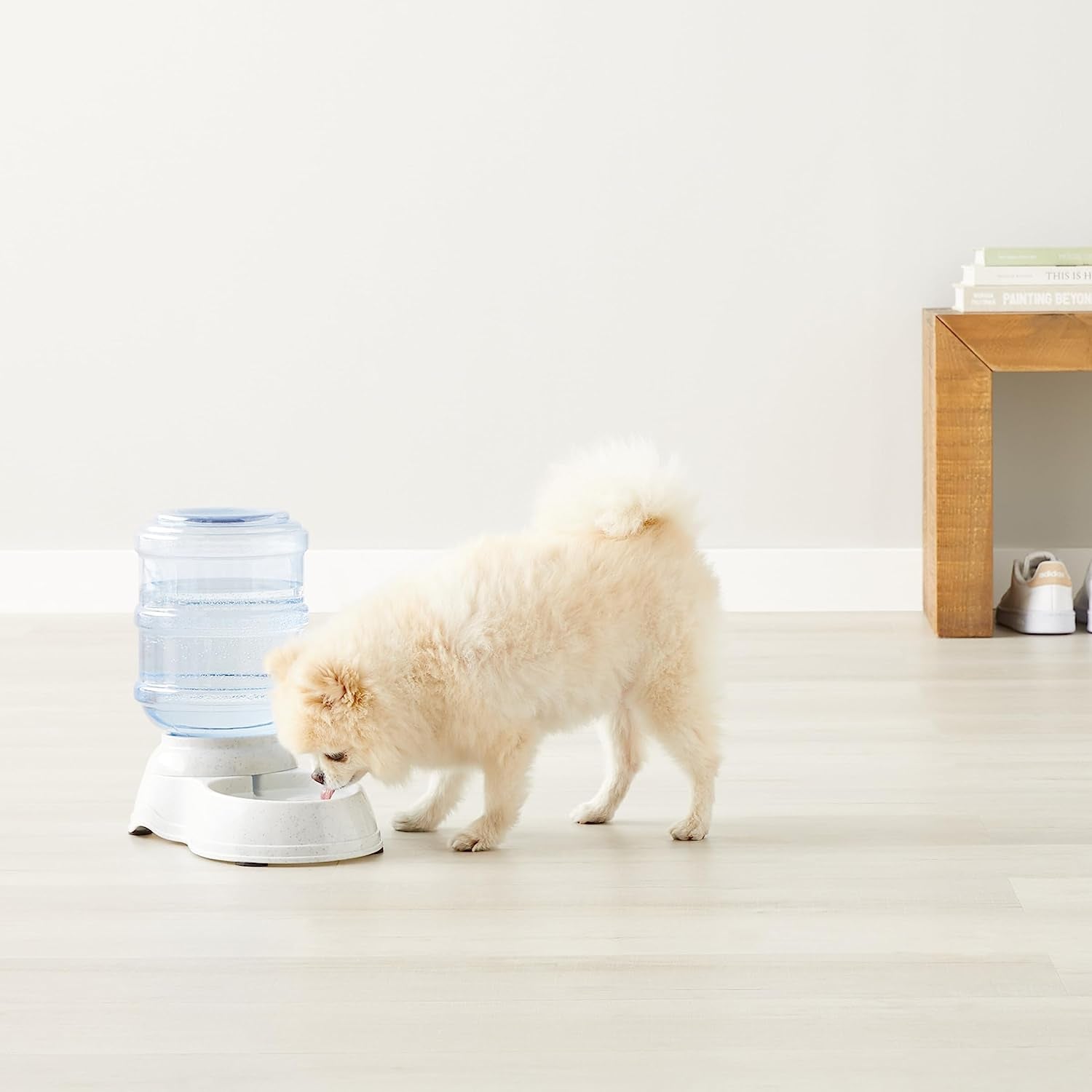 Gravity Pet Water Dispenser for Cat and Dog, Easy to Clean, 1 Gallon Capacity, Small, Gray