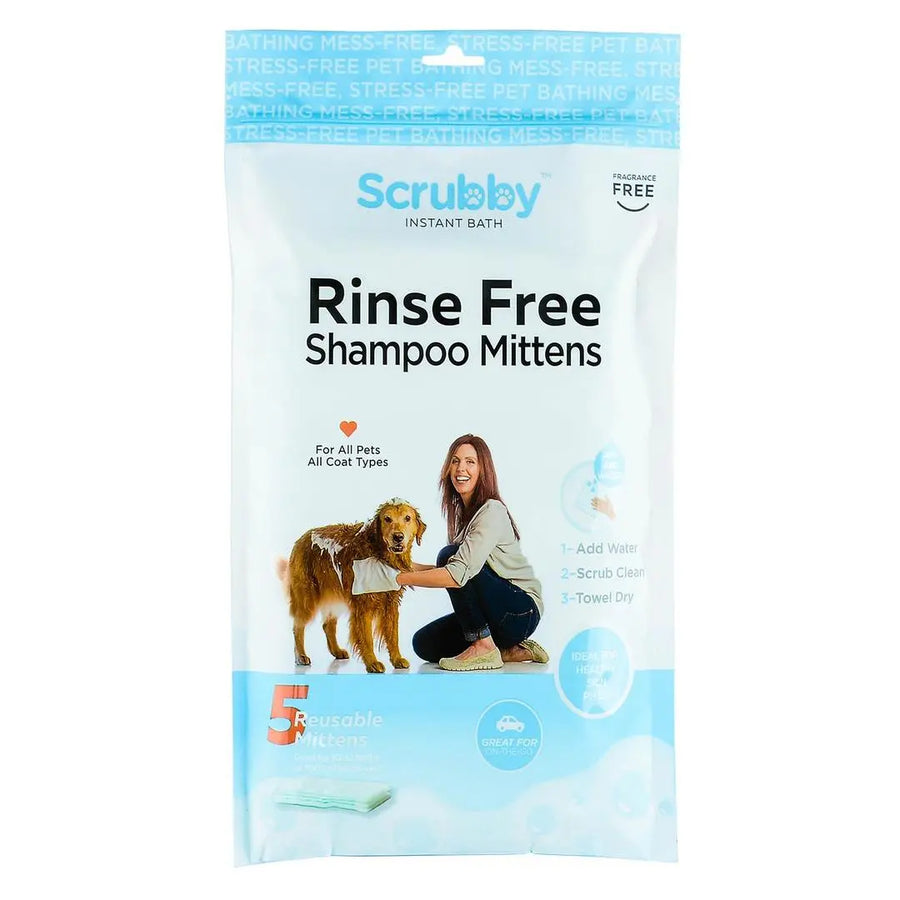 Rinse-Free Shampoo Mittens