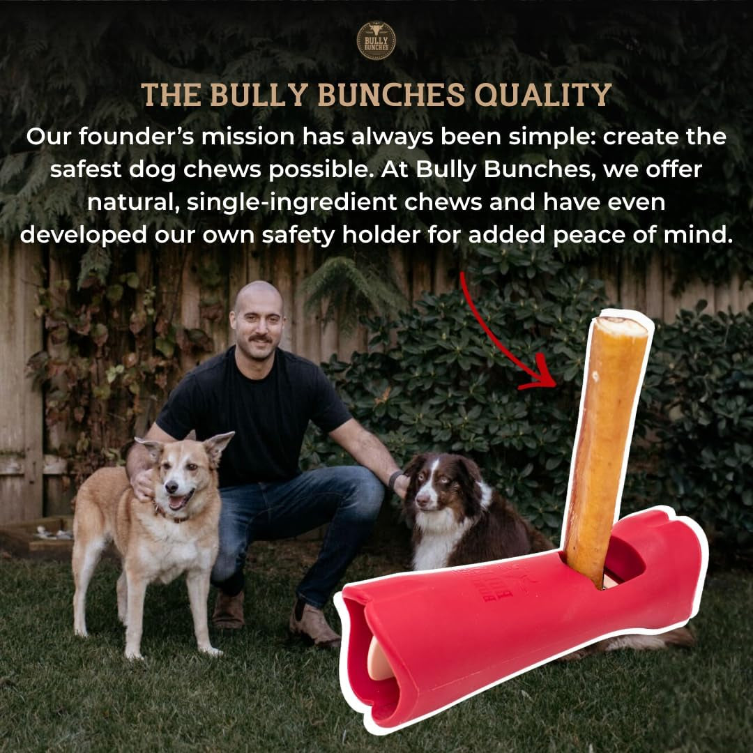 Premium (6" Standard - 5 Pack) Odour-Free, Consistently Sized Bully Sticks for Small & Medium Dogs & Puppies, Long-Lasting Oral Care Chews, All-Natural Single-Ingredient Beef, No Rawhide