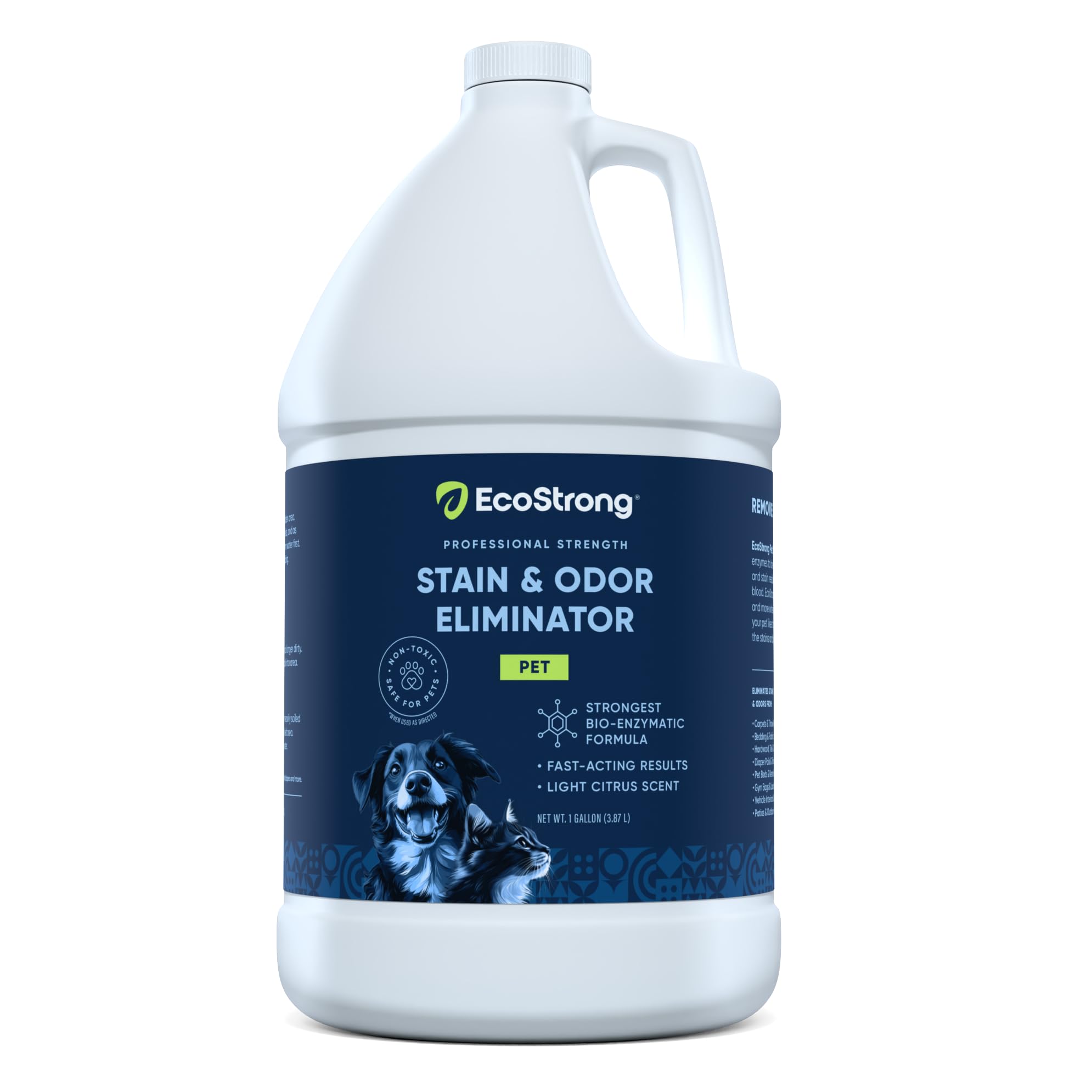 Eco Strong Pet Stain and Odor Remover - Cat Urine Enzyme Cleaner Destroyer, Urine Destroyer for Dogs, Pet Urine Enzyme Cleaner - 32 OZ