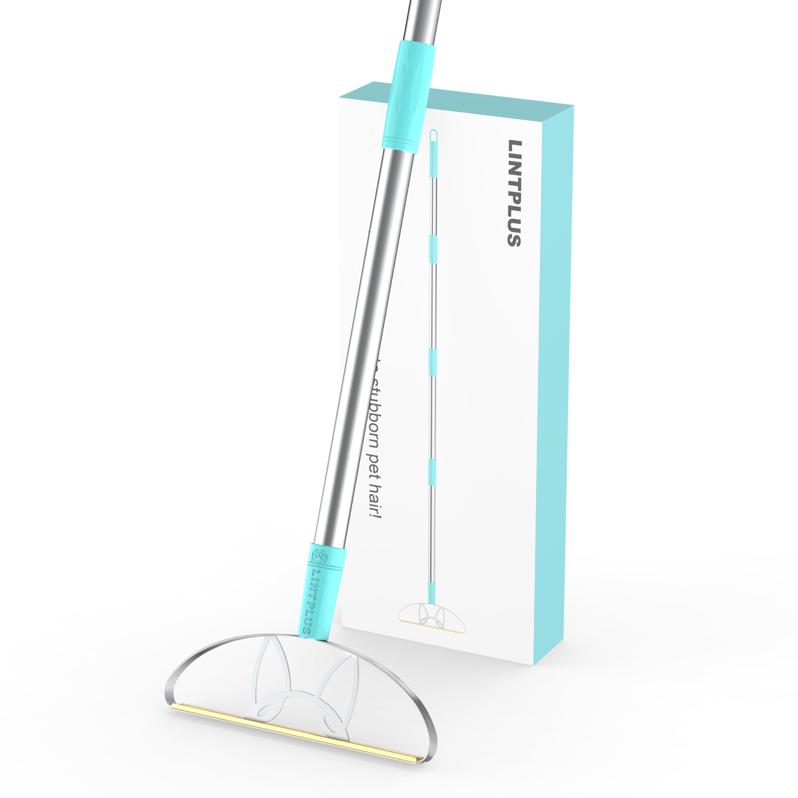 LINTPLUS Deep Cleaner Pro Pet Hair Remover - Special Cat & Dog Hair Remover for Multi Fabric, Edge, Carpet, Rake, Scraper - Easy to Use, Every Hair!