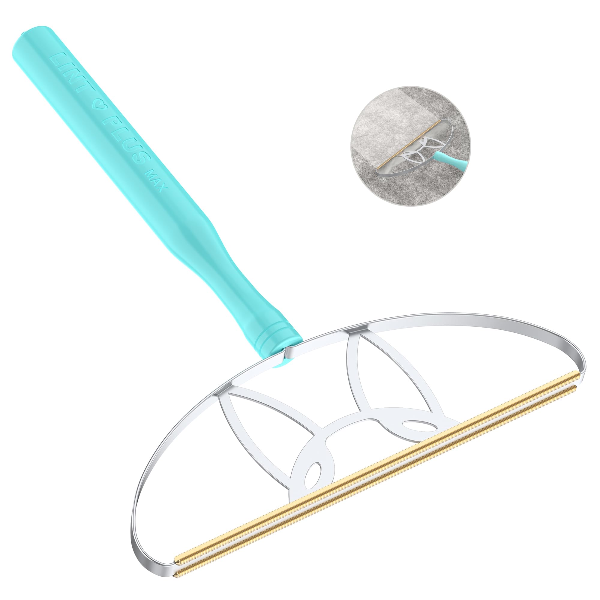 LINTPLUS Deep Cleaner Pro Pet Hair Remover - Special Cat & Dog Hair Remover for Multi Fabric, Edge, Carpet, Rake, Scraper - Easy to Use, Every Hair!