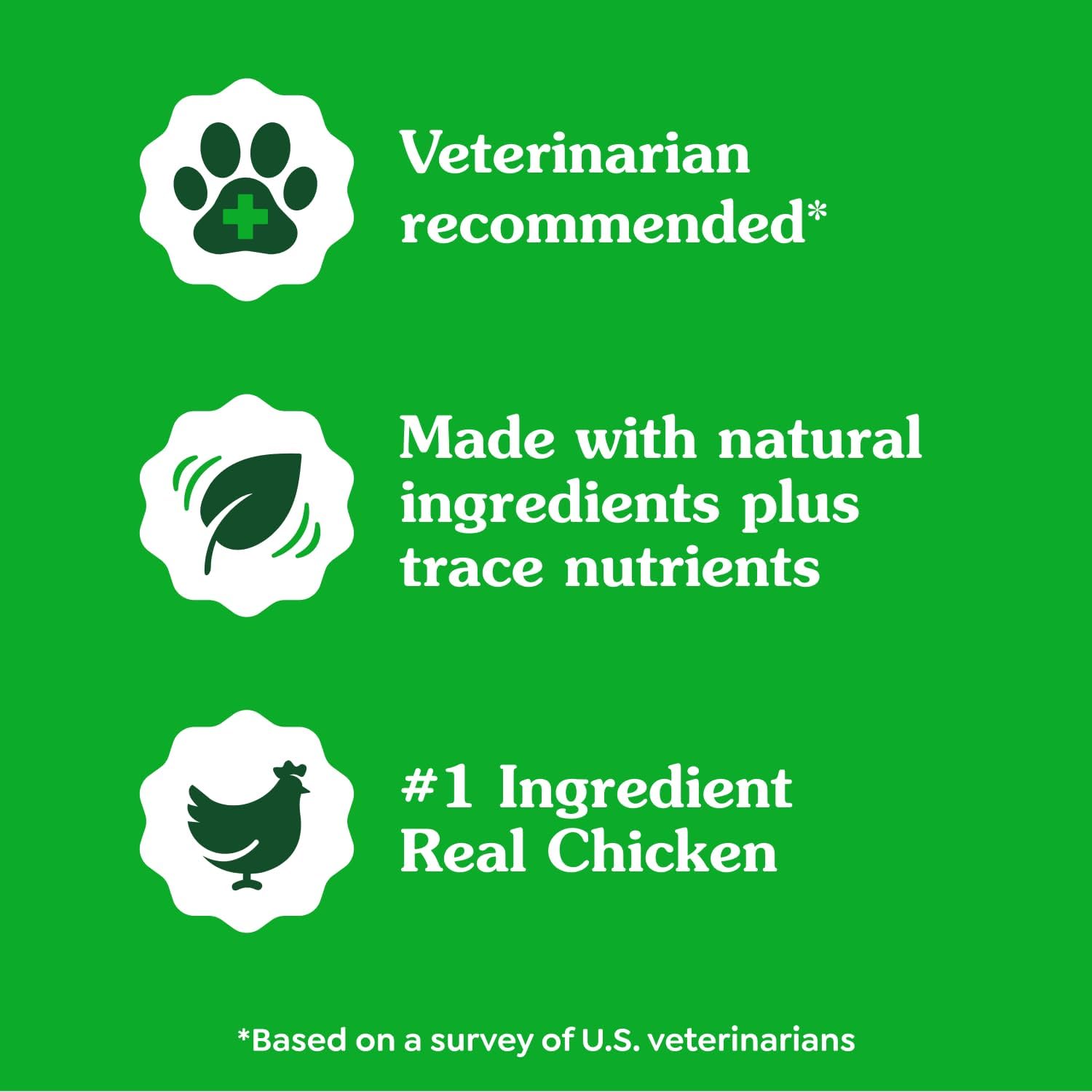 GREENIES Feline SMARTBITES Cat Treats Natural Dental Care, Chicken Flavour, 2.1oz Pouch
