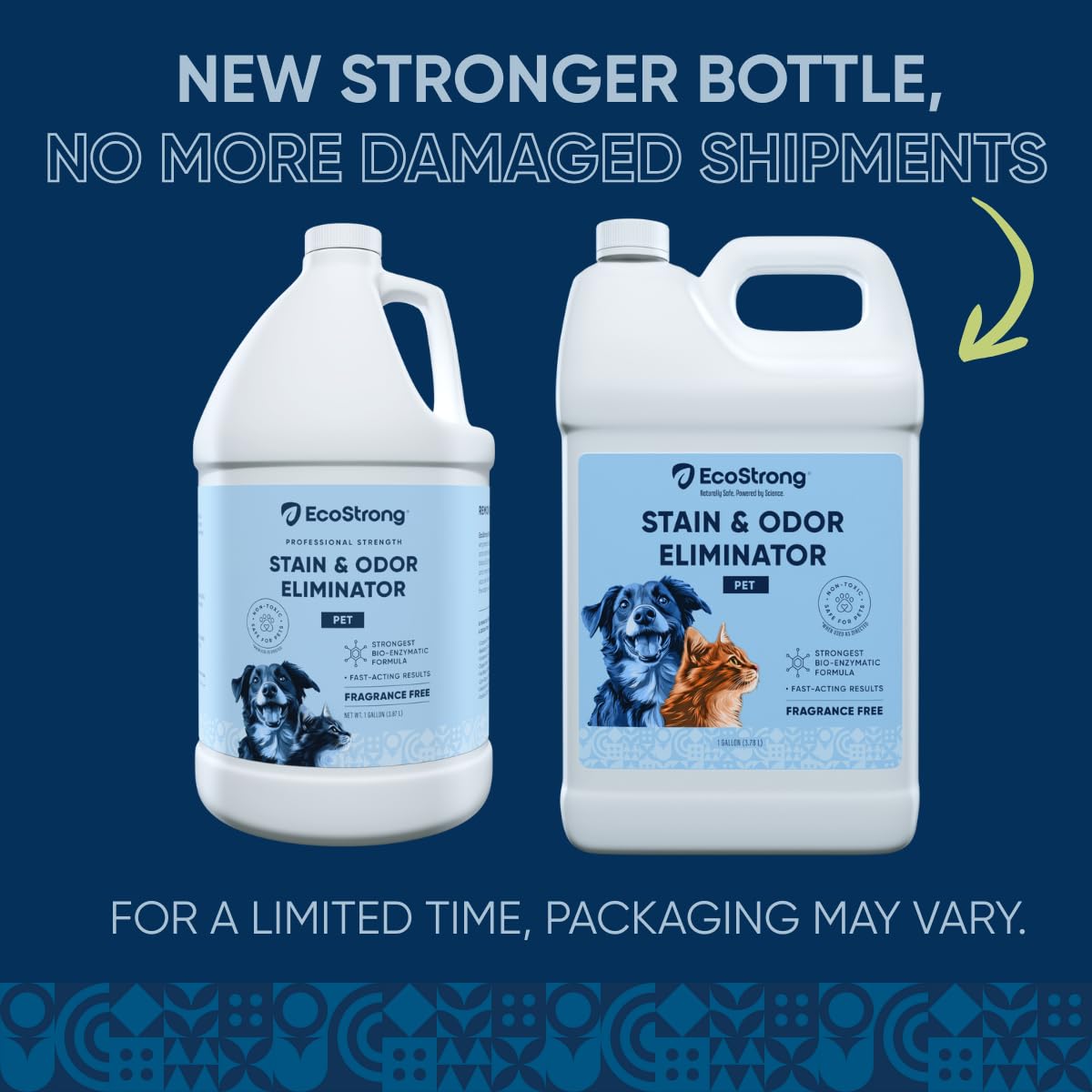 Eco Strong Pet Stain and Odor Remover - Cat Urine Enzyme Cleaner Destroyer, Urine Destroyer for Dogs, Pet Urine Enzyme Cleaner - 32 OZ