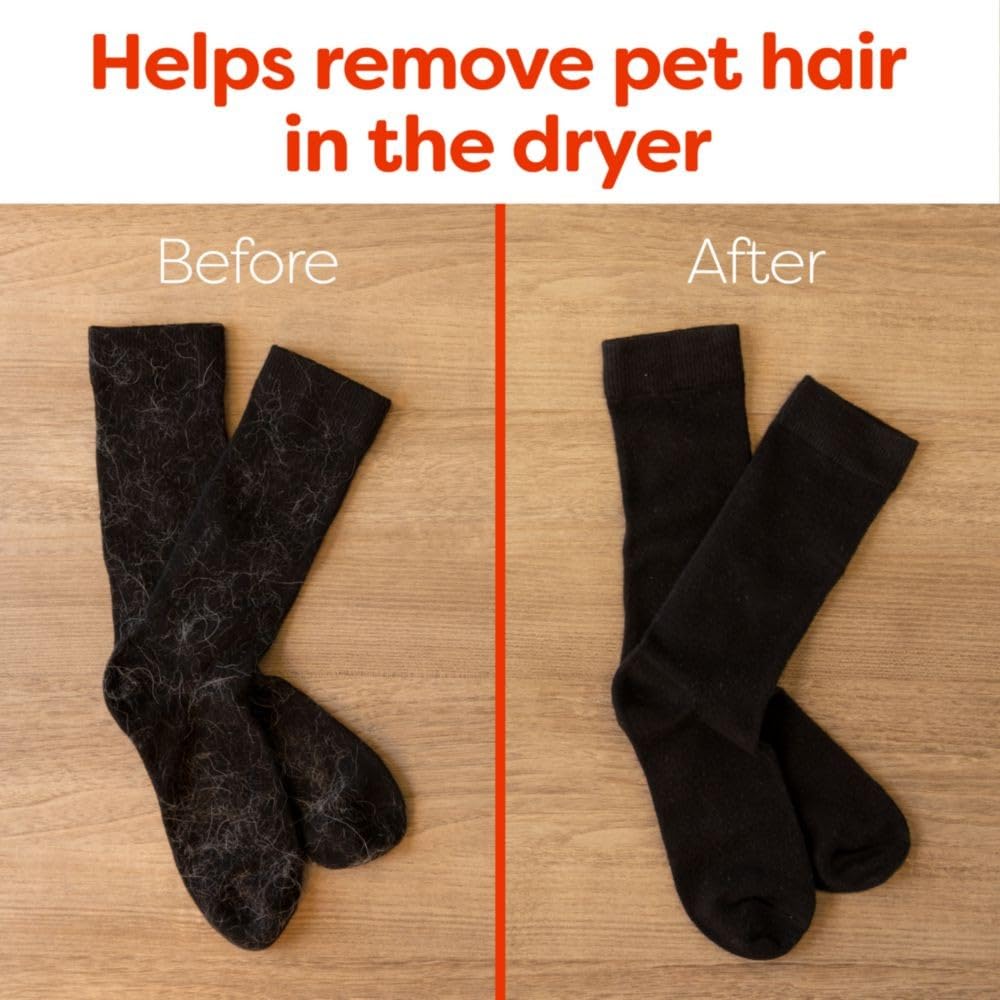 Pet Hair and Lint Guard Mega Dryer Sheets with 3X Pet Hair Fighters, Fresh Scent, 180 Count