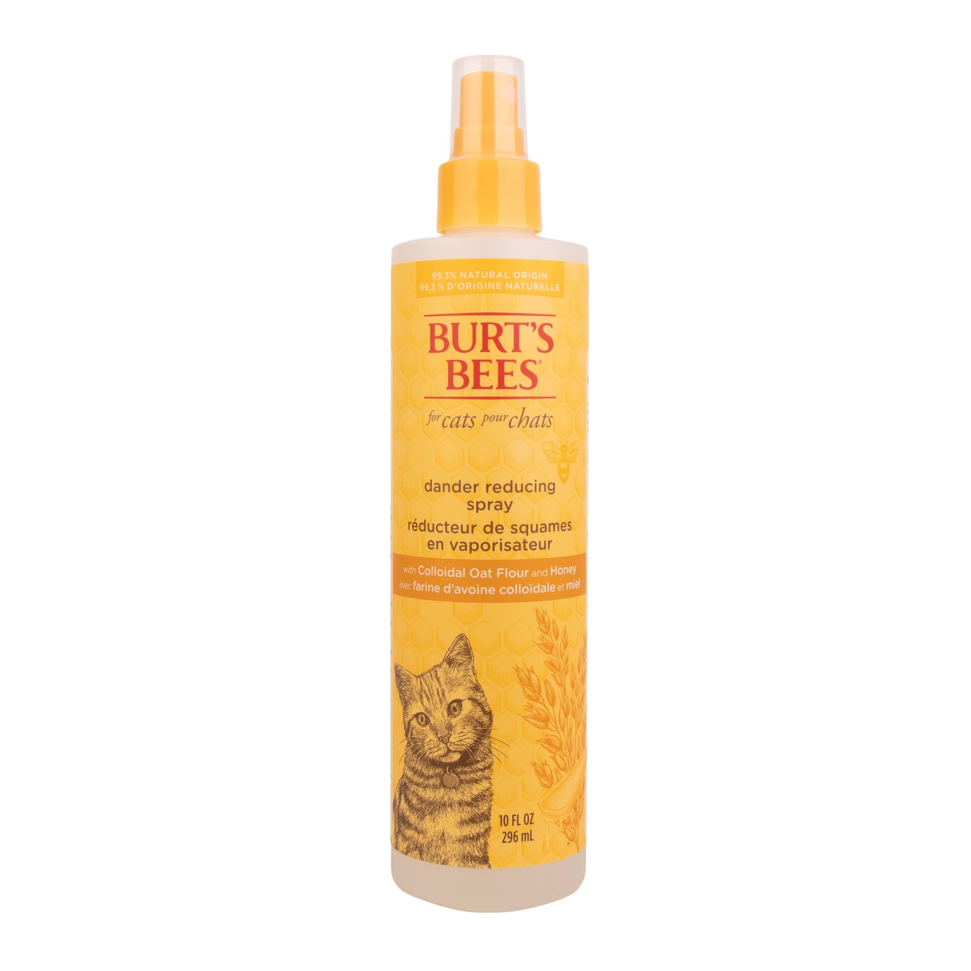Burt's Bees for Cats Hypoallergenic Cat Shampoo with Shea Butter & Honey | Best Shampoo for Cats with Dry or Sensitive Skin | Cruelty Free, Sulfate & Paraben Free, pH Balanced for Cats - 10 Fl Oz