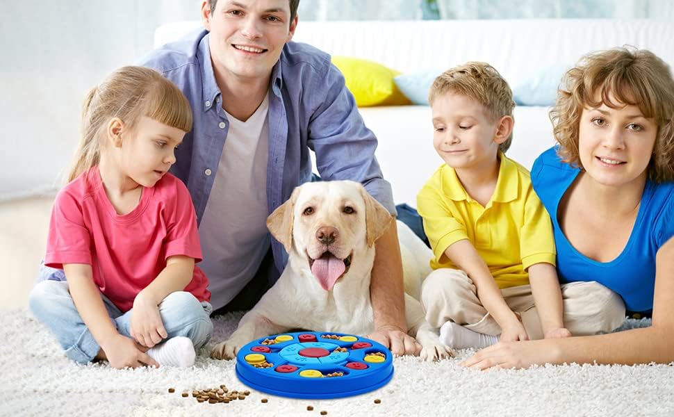 Dog Puzzle Toys Interactive Dog Toy for Puppy IQ Stimulation &Treat Training Dog Games Treat Dispenser for Smart Dogs, Puppy &Cats Fun Feeding (Level 1-3)…