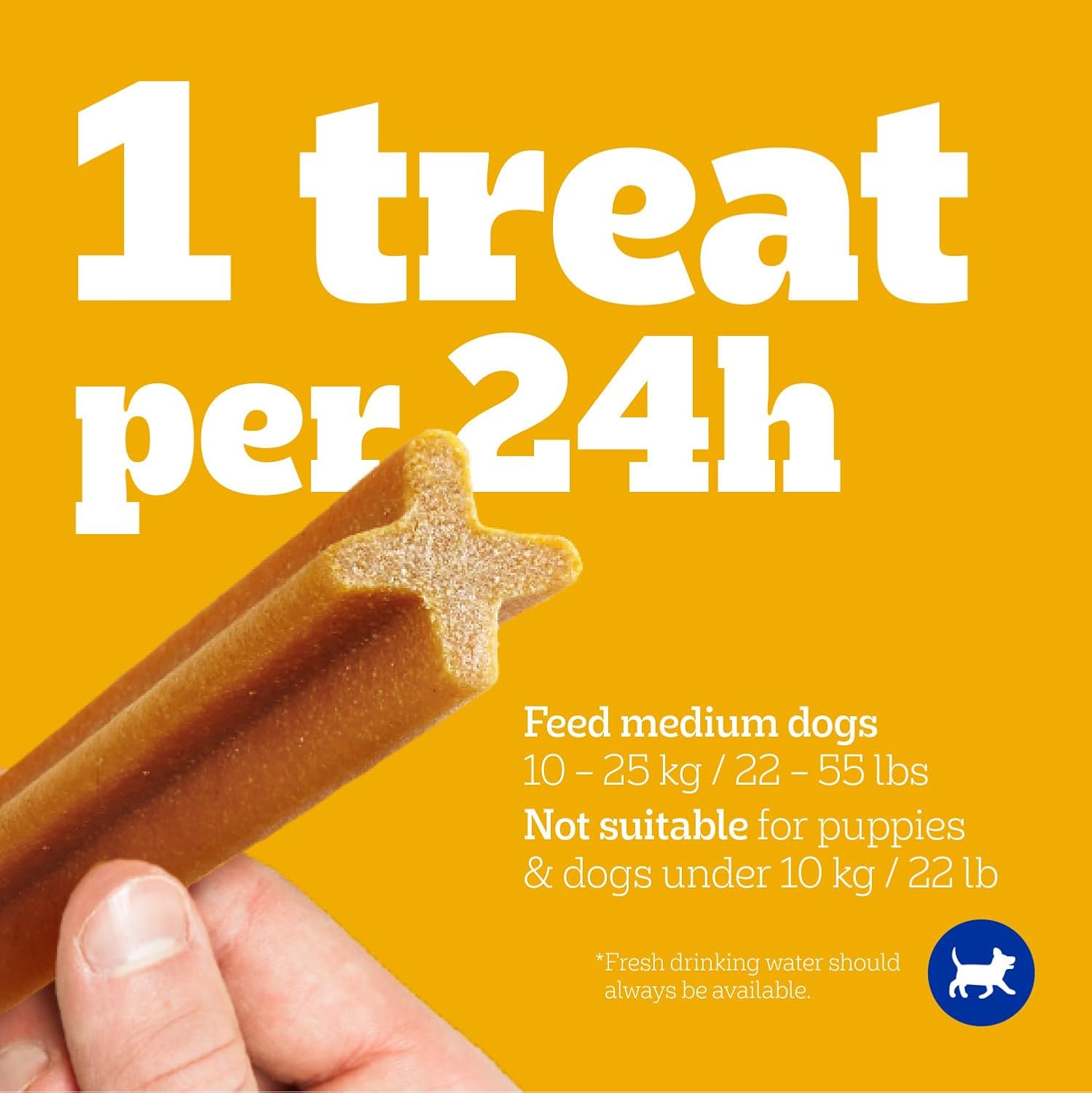 PEDIGREE DENTASTIX Oral Care Original Adult Dog Treats - for Medium Breeds - Reduces Plaque and Tartar Buildup - 40 Sticks 972g Pouch