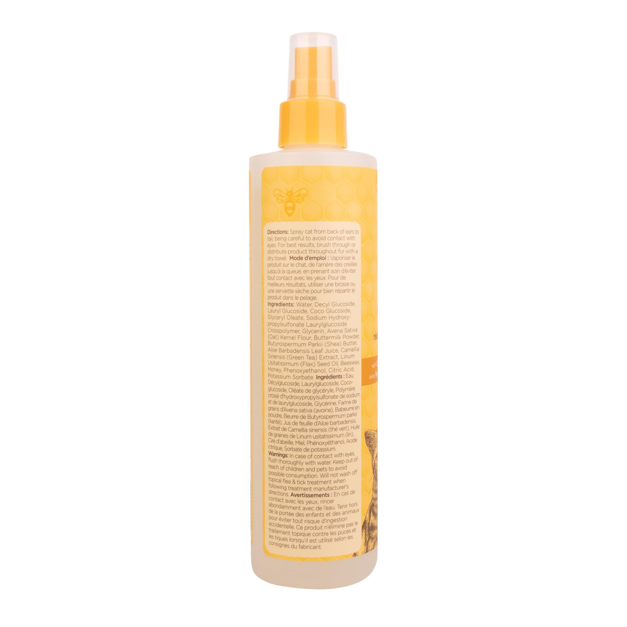 Burt's Bees for Cats Hypoallergenic Cat Shampoo with Shea Butter & Honey | Best Shampoo for Cats with Dry or Sensitive Skin | Cruelty Free, Sulfate & Paraben Free, pH Balanced for Cats - 10 Fl Oz