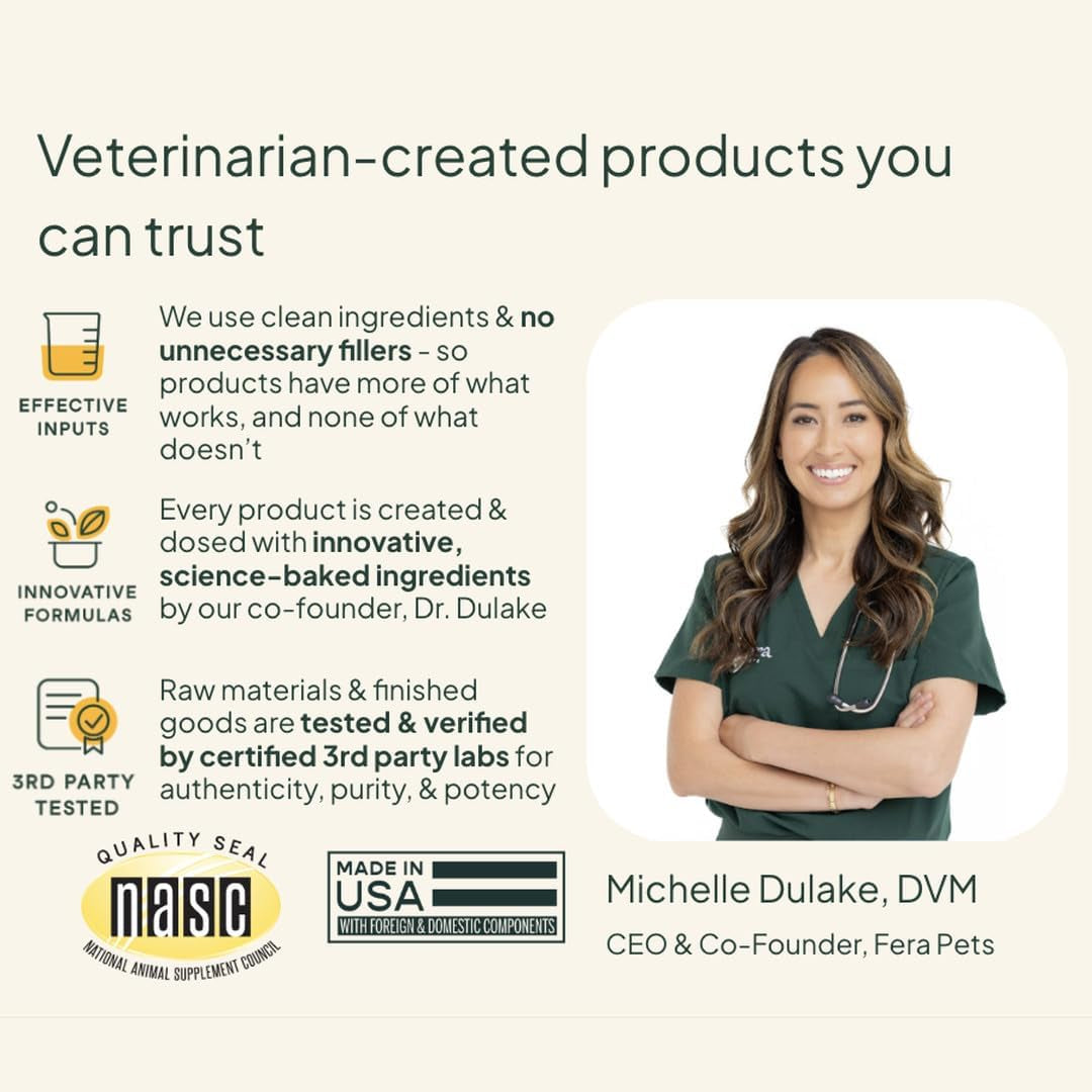 Probiotics for Dogs & Cats with Prebiotics - USDA Organic - Gut Health Powder Supplement with 12 Strains and 5 Billion Cfus - Supports Immunity, Energy and Skin & Coat - 60 Scoops