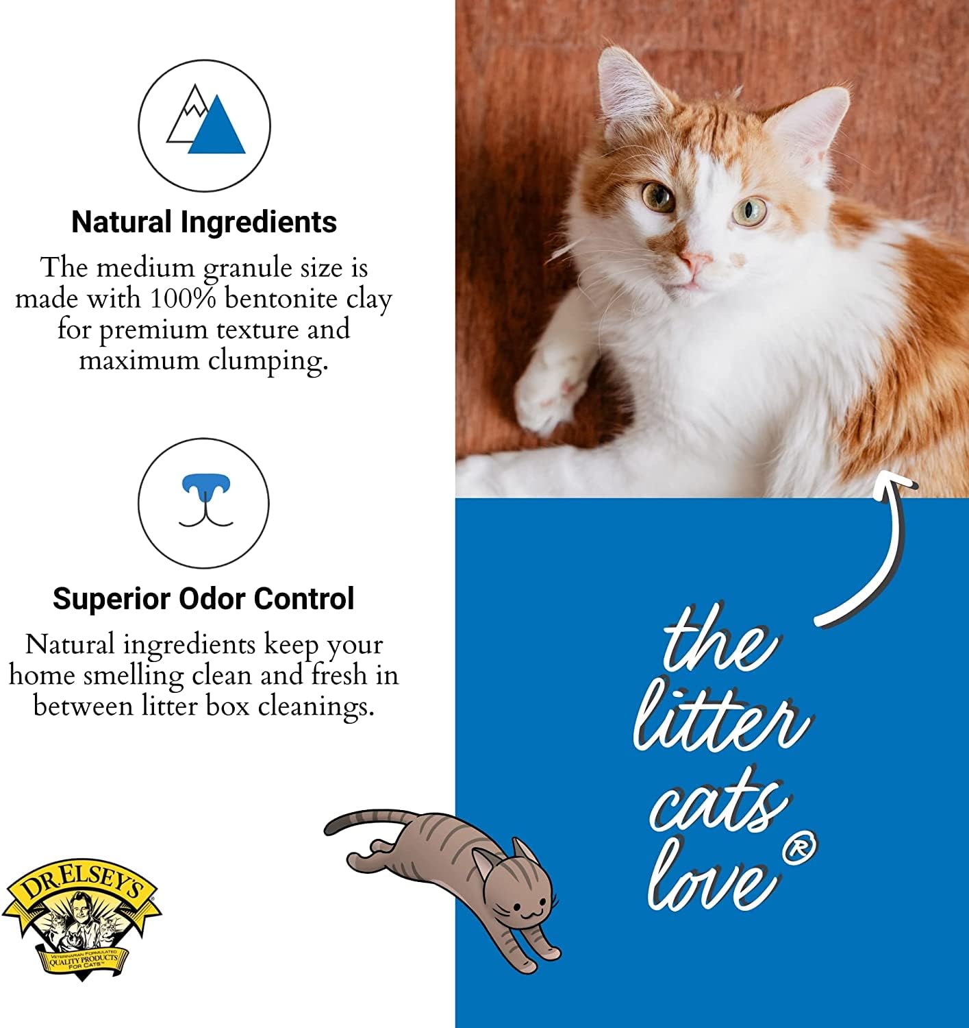 Dr. Elsey's Precious Cat Ultra Cat Litter, 18 lb, Multi-Colored