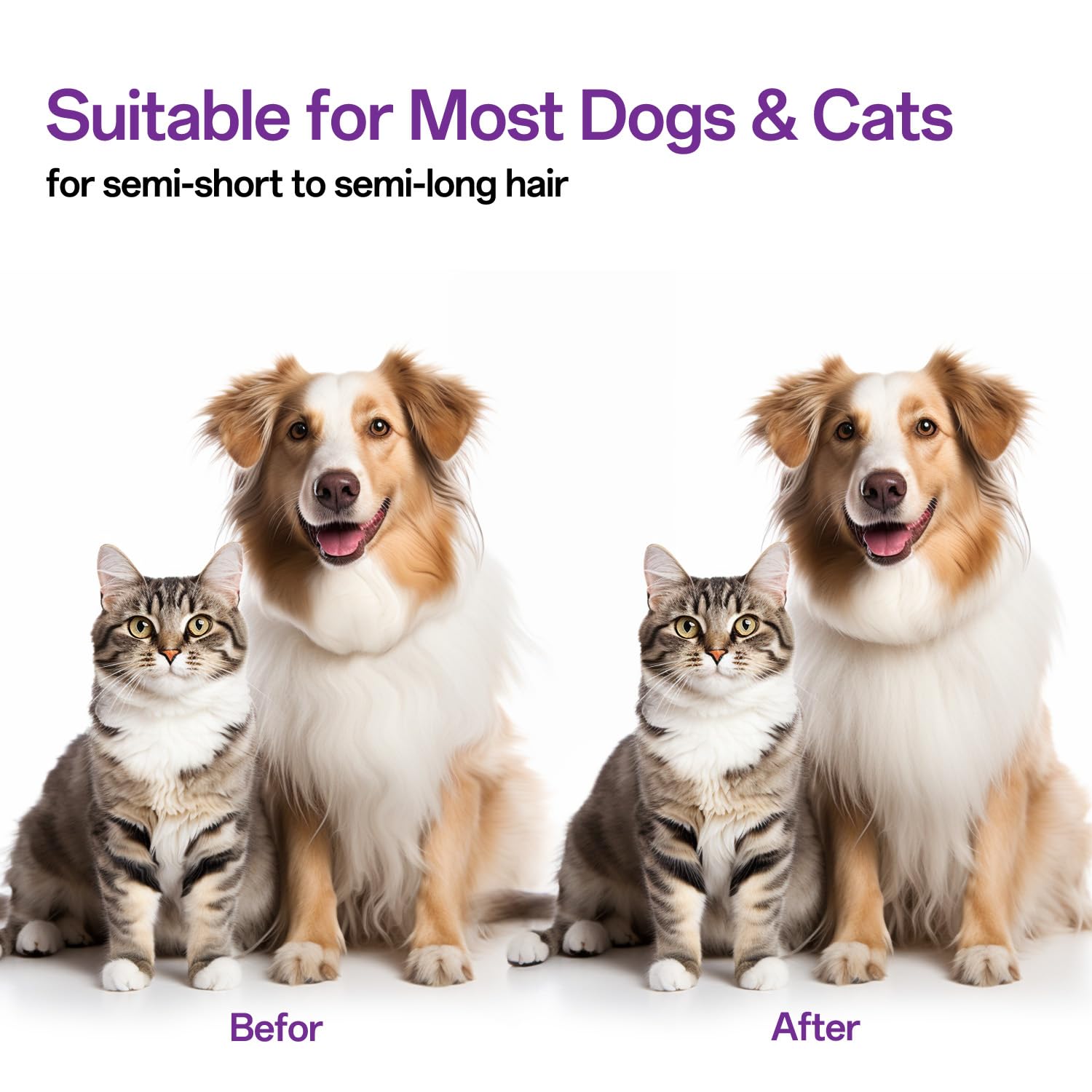 ACE2ACE Dog Brush, Cat Brush for Shedding Long and Short Haired, Self-Cleaning Dog Slicker Brush, Removes Loose Fur for Puppy, Cockapoo, Labrador, Golden Retriever, Pomeranian, Poodle, Rabbits, Blue