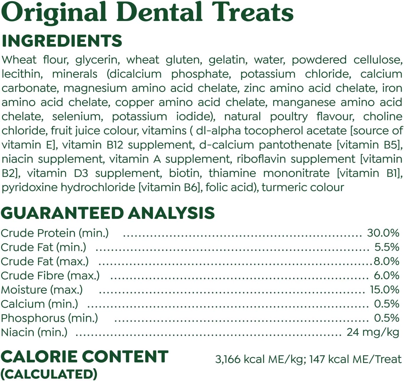 GREENIES Dog Treats Original Teenie Natural Dental Care, (130 Treats) 36oz. Pack