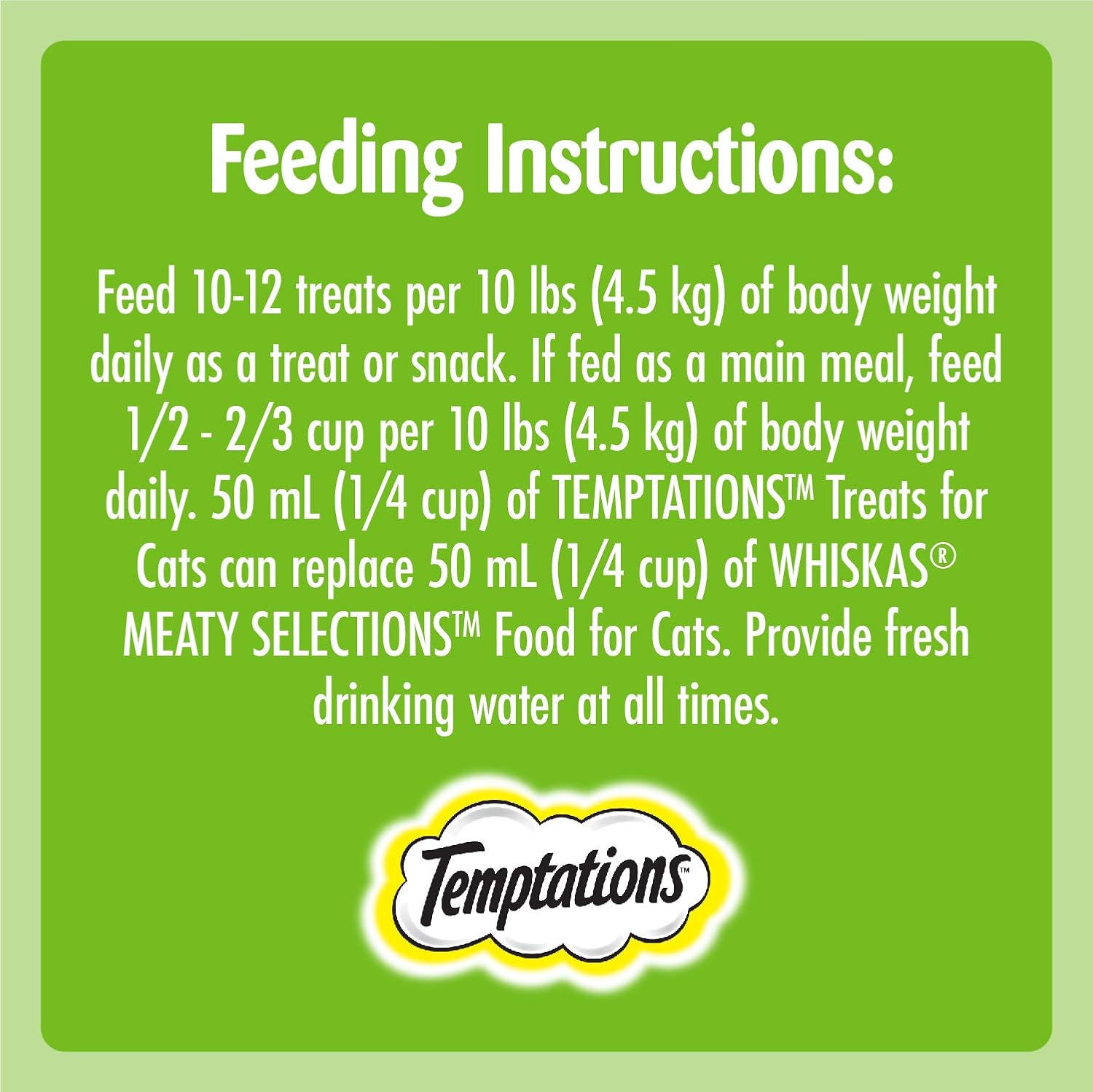 TEMPTATIONS Mix-Ups Cat Treats, Catnip (Chicken, Catnip & Cheddar Flavour), 454g Tub