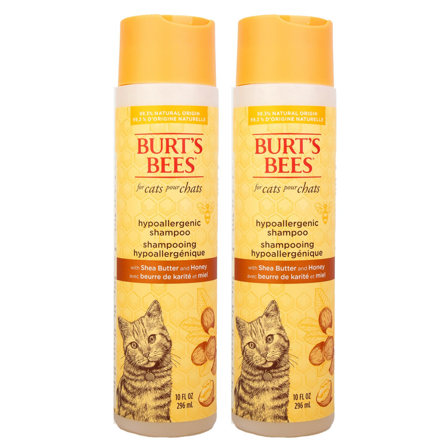 Burt's Bees for Cats Hypoallergenic Cat Shampoo with Shea Butter & Honey | Best Shampoo for Cats with Dry or Sensitive Skin | Cruelty Free, Sulfate & Paraben Free, pH Balanced for Cats - 10 Fl Oz
