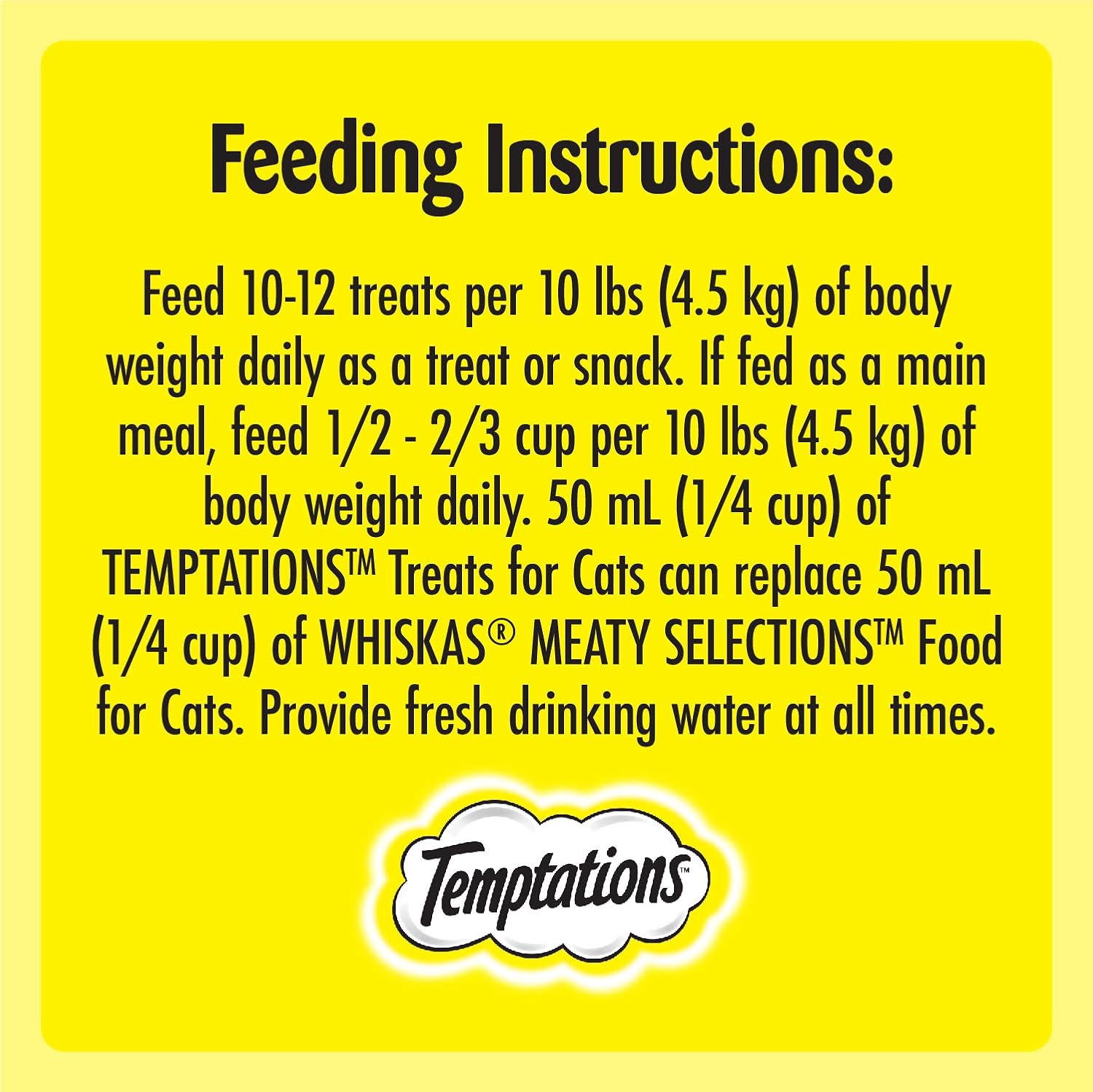 TEMPTATIONS Cat Treats, Tasty Chicken Flavour, 454g Tub