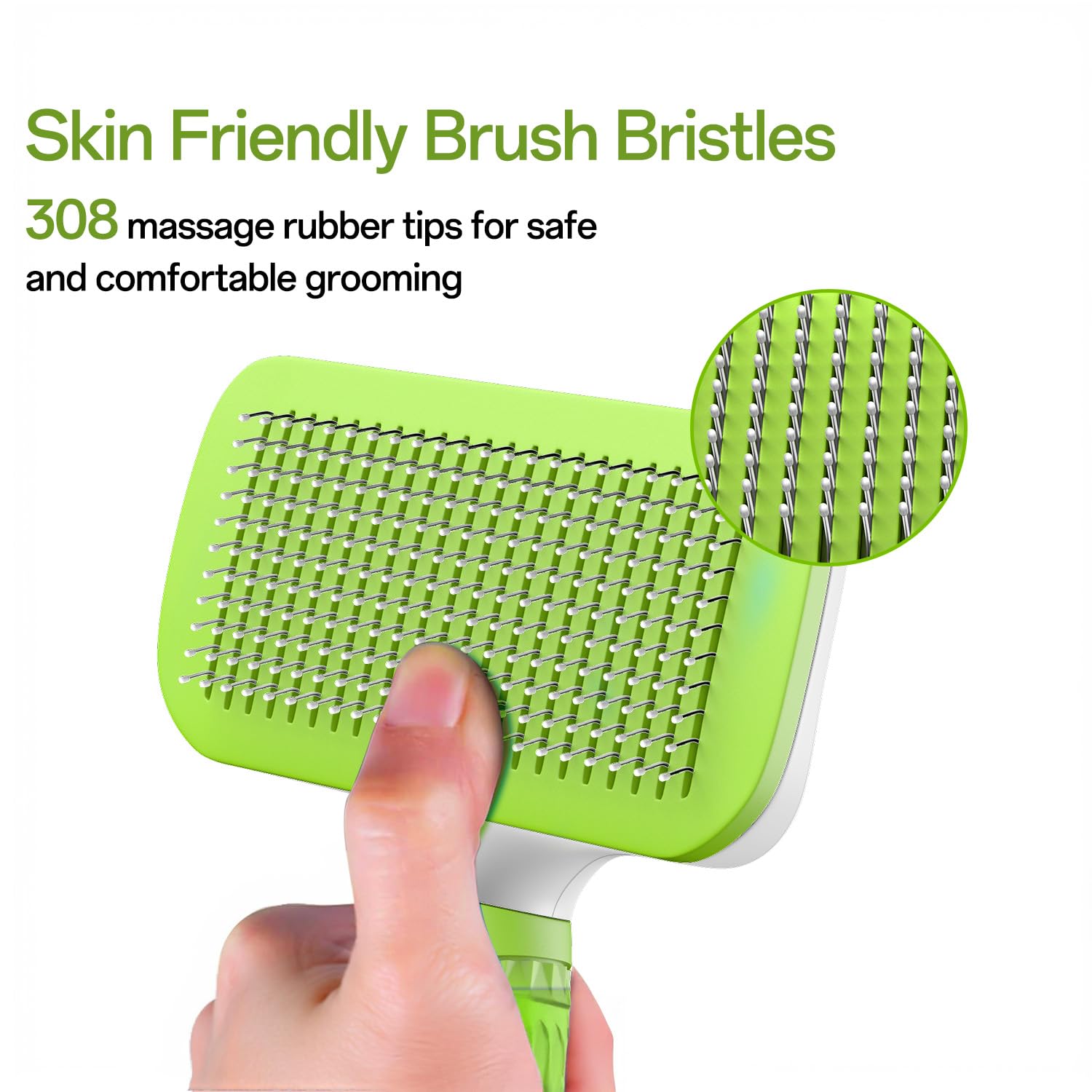 ACE2ACE Dog Brush, Cat Brush for Shedding Long and Short Haired, Self-Cleaning Dog Slicker Brush, Removes Loose Fur for Puppy, Cockapoo, Labrador, Golden Retriever, Pomeranian, Poodle, Rabbits, Blue