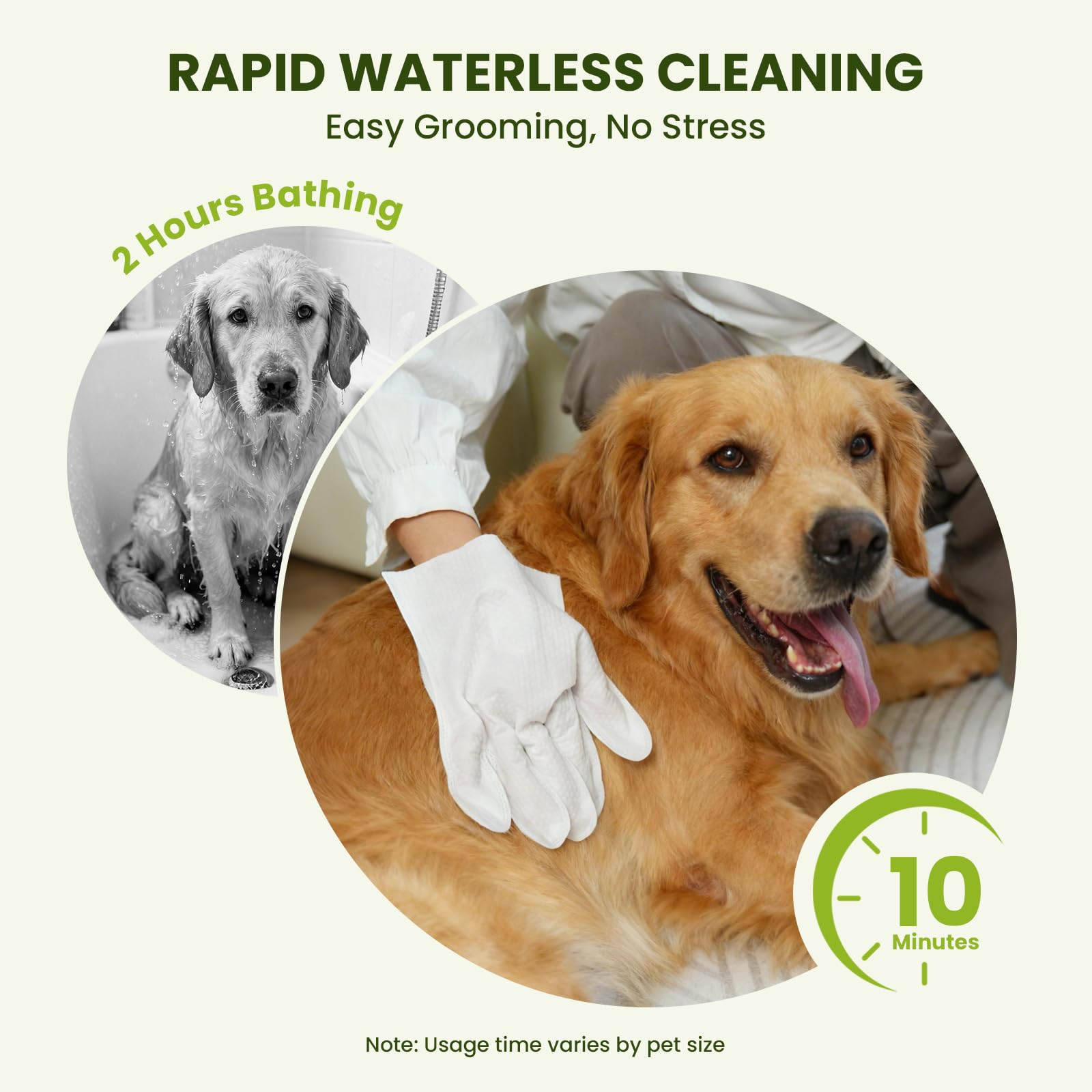 36PCS Hypoallergenic Pet Glove Wipes for Dogs & Cats - Quick Clean & Deodorizing Between Baths & Travel | Dog Washing Wipes for Fur, Butt, Paws, Eyes & Ears |Cat Cleaning Gloves for Grooming & Bathing