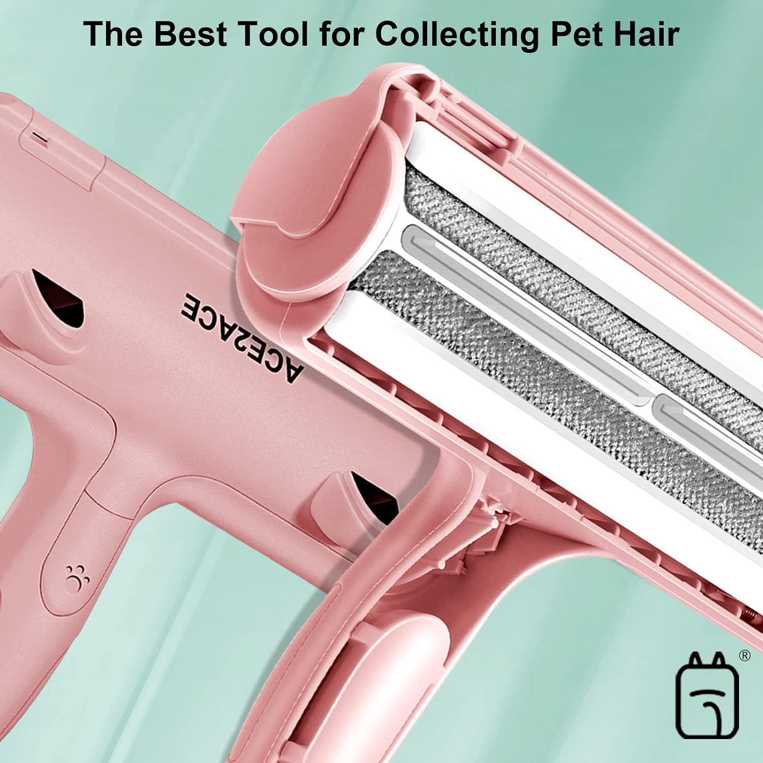 Pet Hair Remover Roller, ACE2ACE Reusable Animal Hair Removal Brush for Dogs and Cats, Self Clean Pet Fur from Carpet, Furniture, Rugs, Laundry, Clothes and Bedding, Sofa