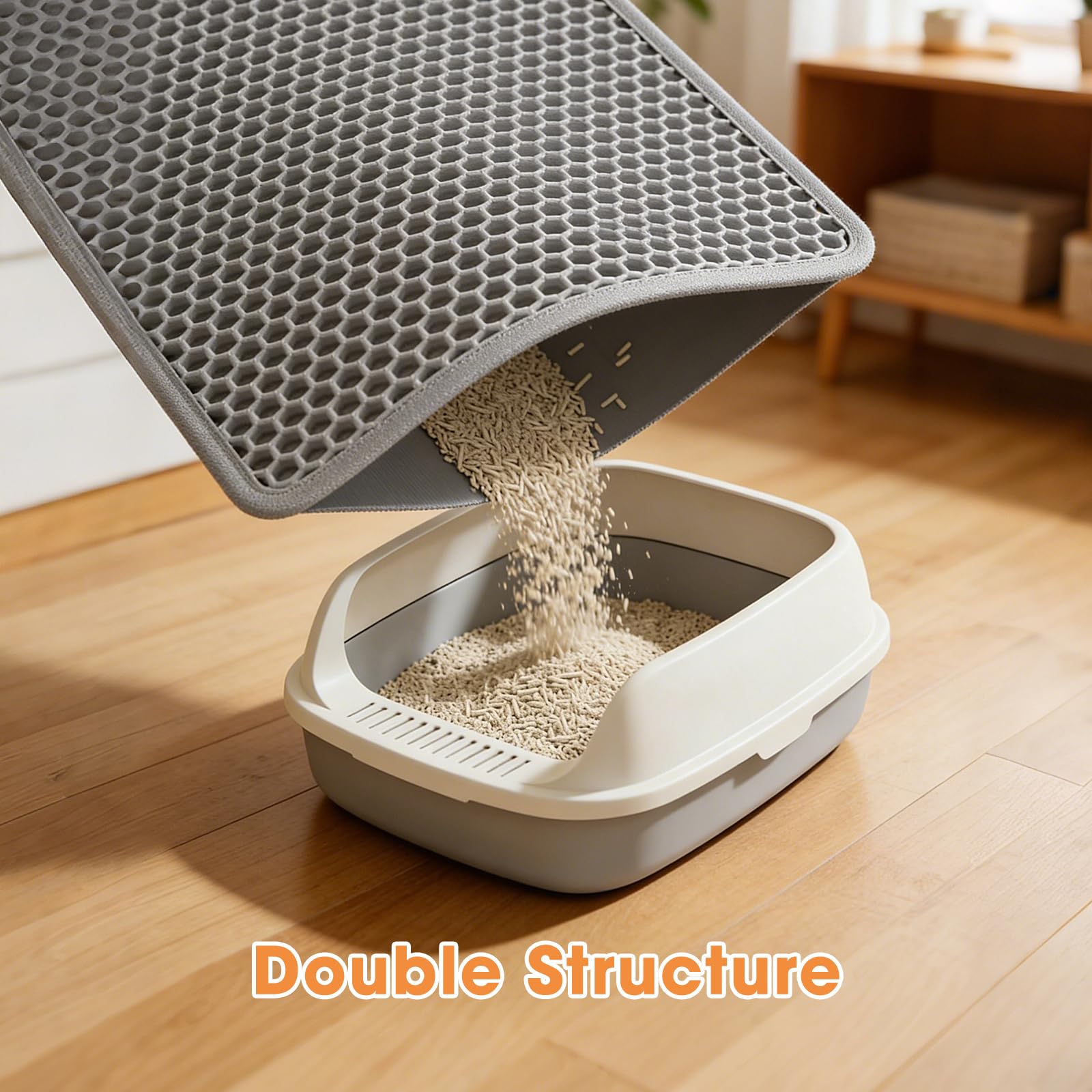 Automatic Cat Litter Box, Self Cleaning Litter Box for Multiple Cats, 90L Automatic Litter Box with APP Control, Multiple Safety Sensor, Smart Health Monitor,1 Trash Bags