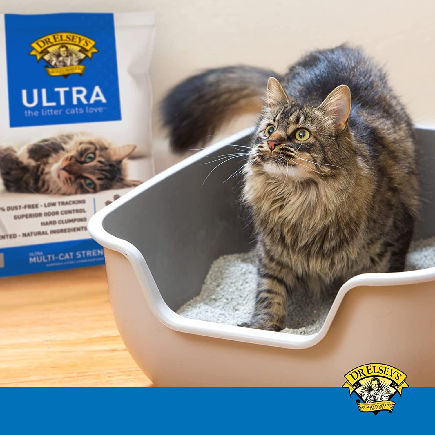 Dr. Elsey's Precious Cat Ultra Cat Litter, 18 lb, Multi-Colored