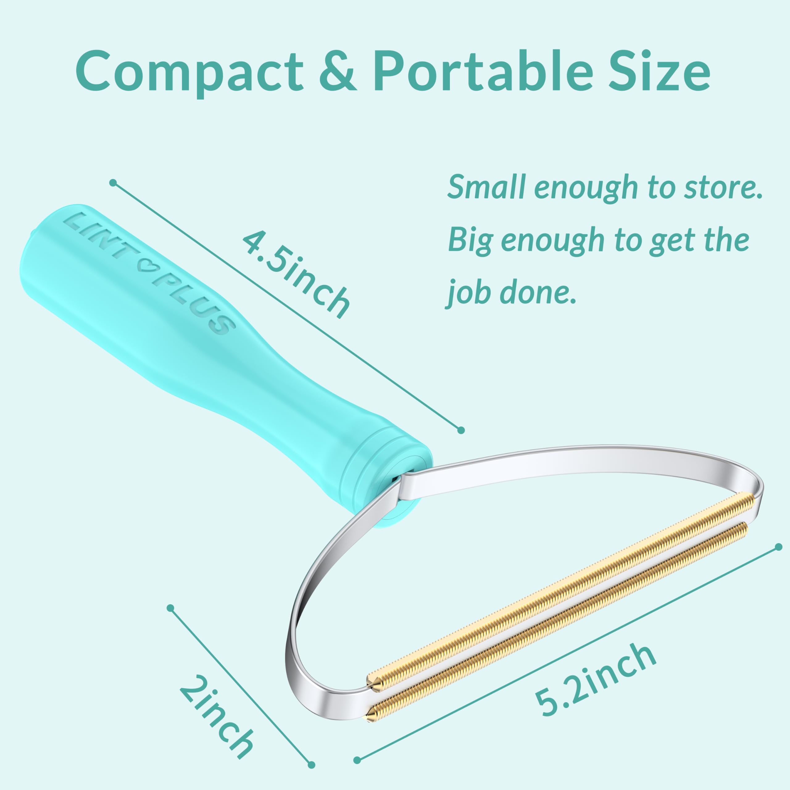 LINTPLUS Deep Cleaner Pro Pet Hair Remover - Special Cat & Dog Hair Remover for Multi Fabric, Edge, Carpet, Rake, Scraper - Easy to Use, Every Hair!