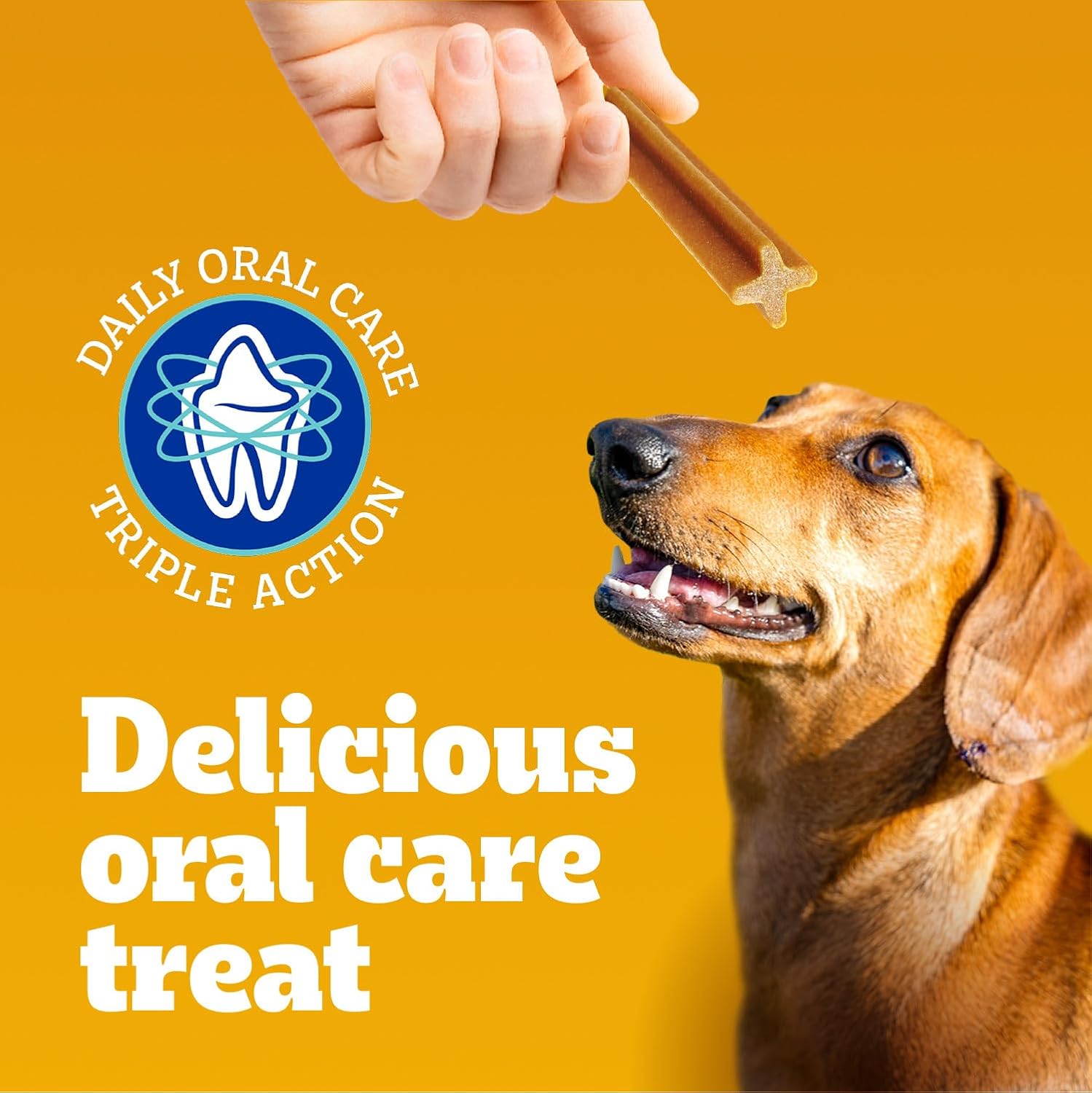 PEDIGREE DENTASTIX Oral Care Original Adult Dog Treats - for Medium Breeds - Reduces Plaque and Tartar Buildup - 40 Sticks 972g Pouch