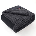 Luciphia Waterproof Bed Blanket Washable,Soft Sherpa Fleece Puppy Reversible Throw Blankets for Small Dog Cat,Furniture Cover Protector Couch Bed from Liquid Pee and Pet Fur, Grey, 40" x 28"