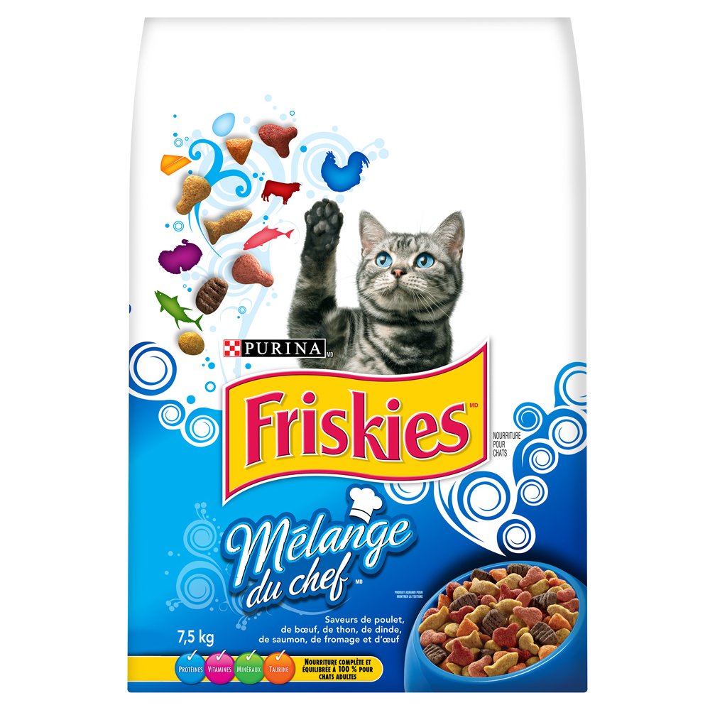 Friskies Chef's Blend Dry Cat Food - 7.5 kg Bag