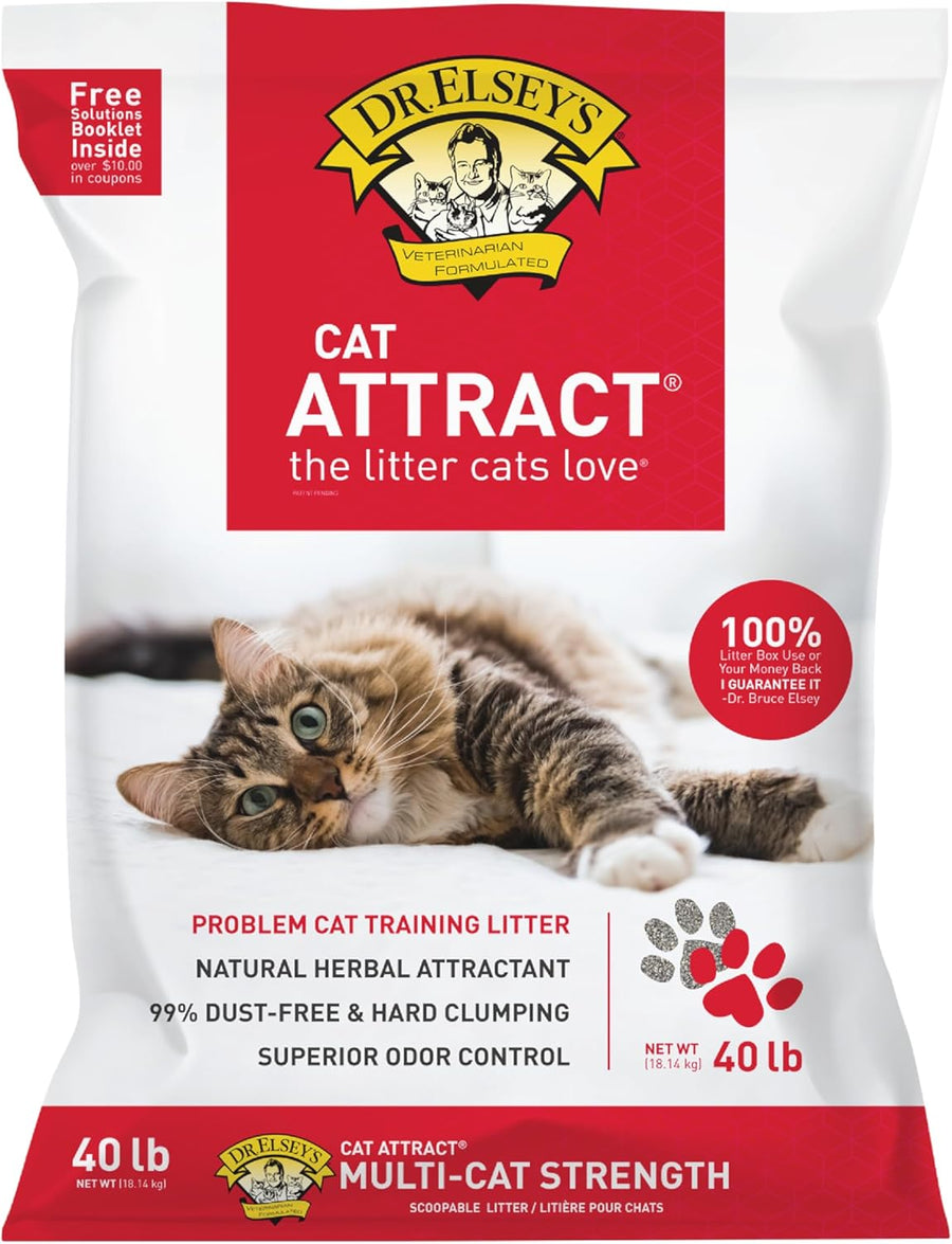 Precious Cat Cat Attract Problem Cat Training Litter, 40 Pound Bag
