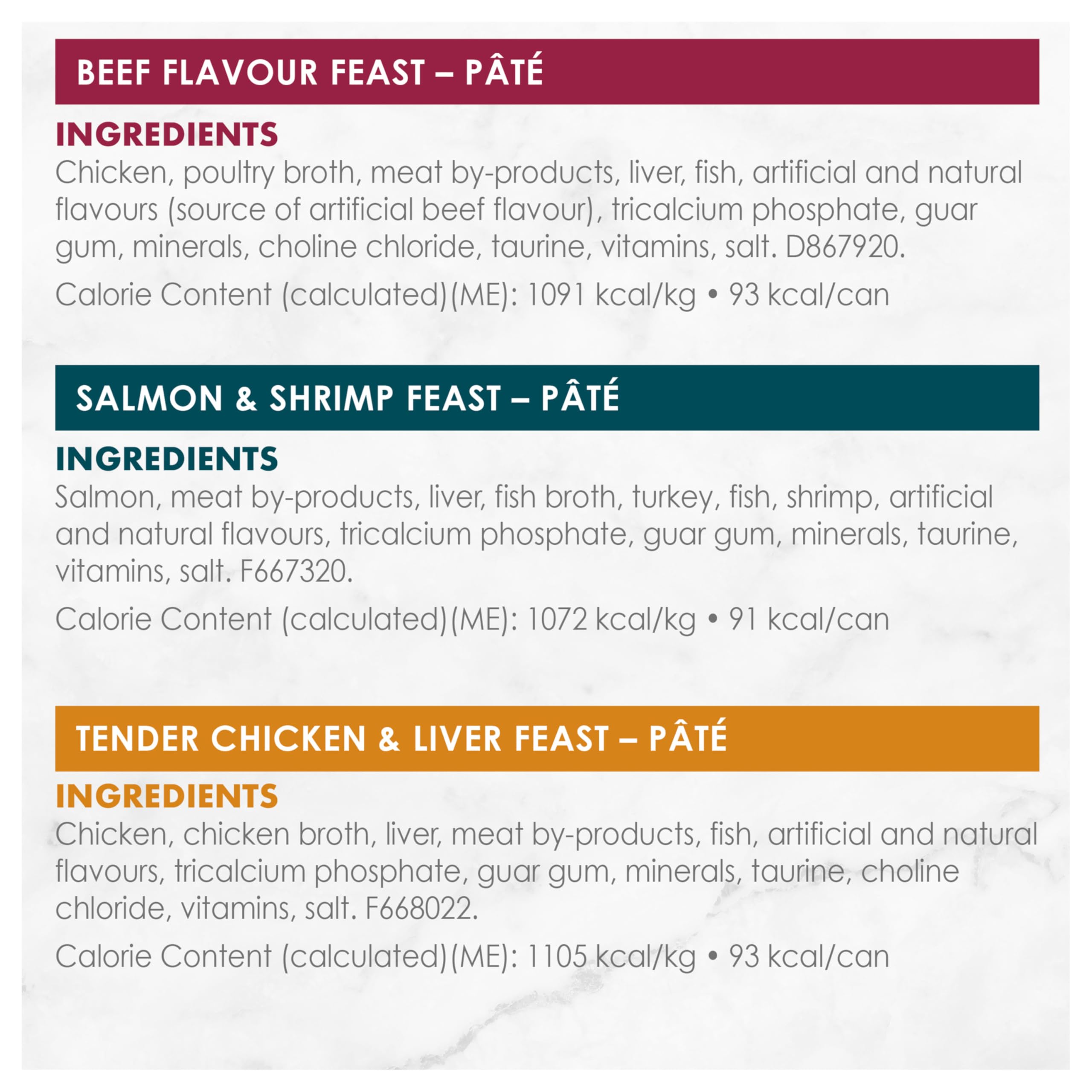 Fancy Feast Wet Cat Food, Pate Assorted Variety Pack 3 Flavours - 85 g Can (24 Pack)