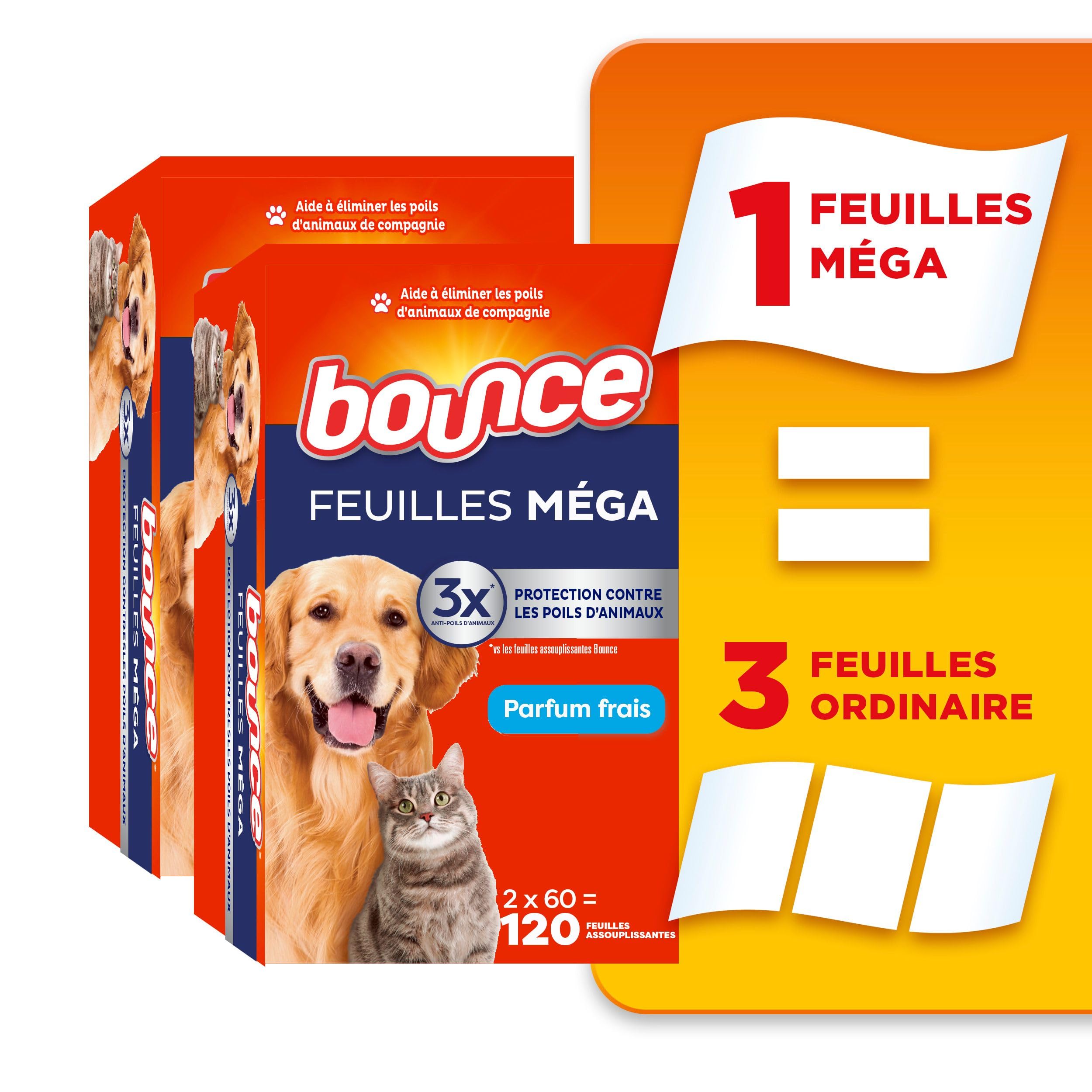 Pet Hair and Lint Guard Mega Dryer Sheets with 3X Pet Hair Fighters, Fresh Scent, 180 Count