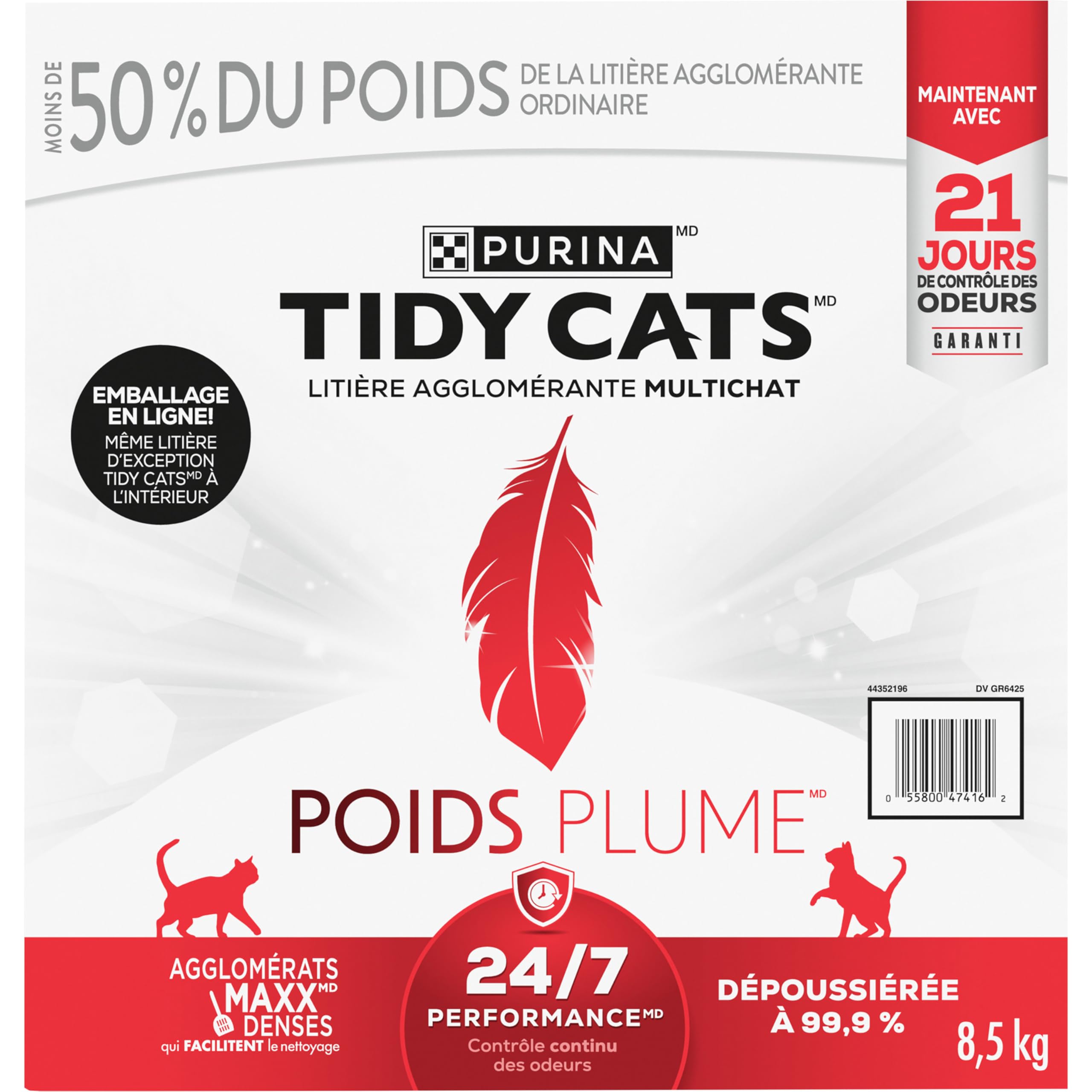 Tidy Cats 24/7 Performance Cat Litter, LightWeight Multi-Cat - 5.44 kg Box