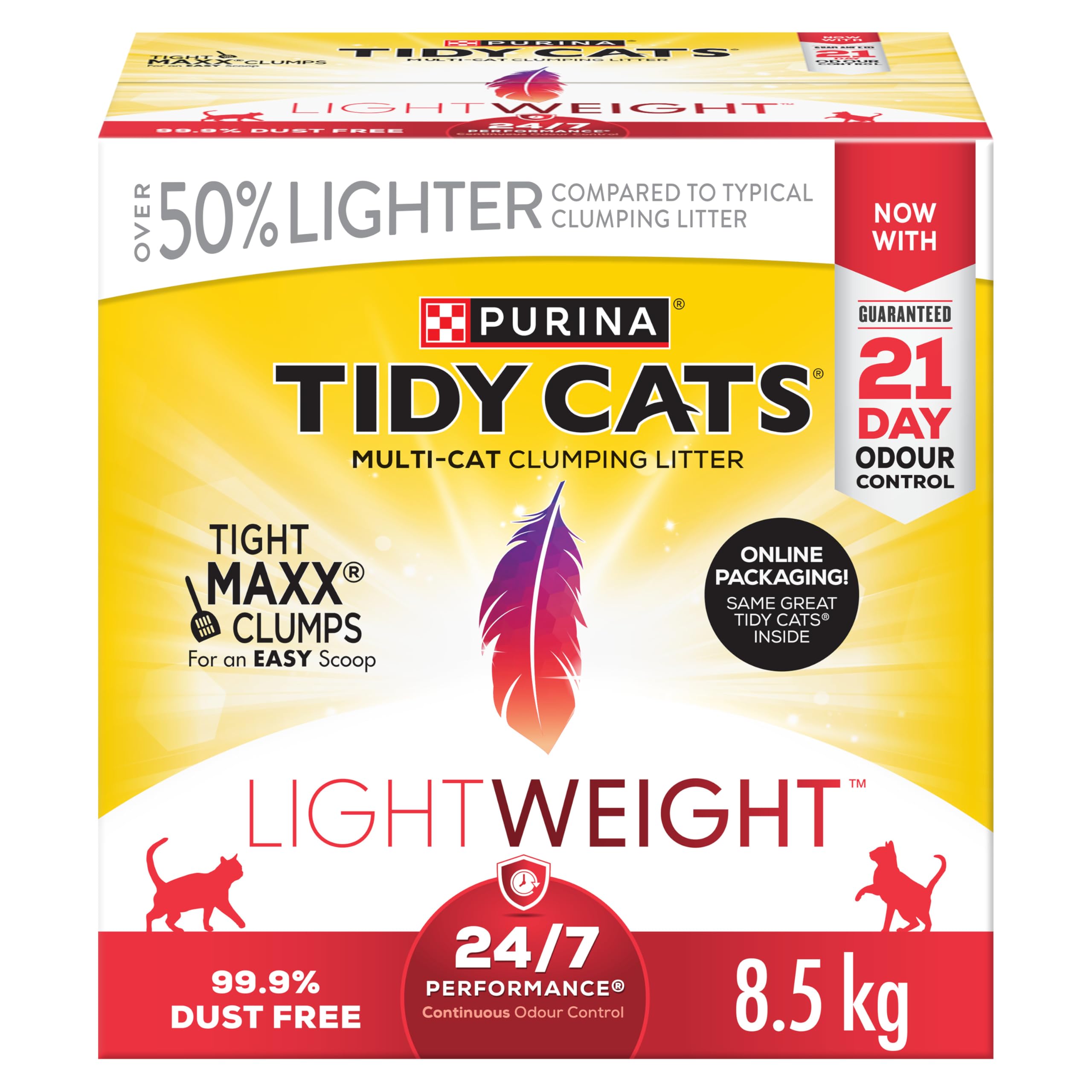Tidy Cats 24/7 Performance Cat Litter, LightWeight Multi-Cat - 5.44 kg Box