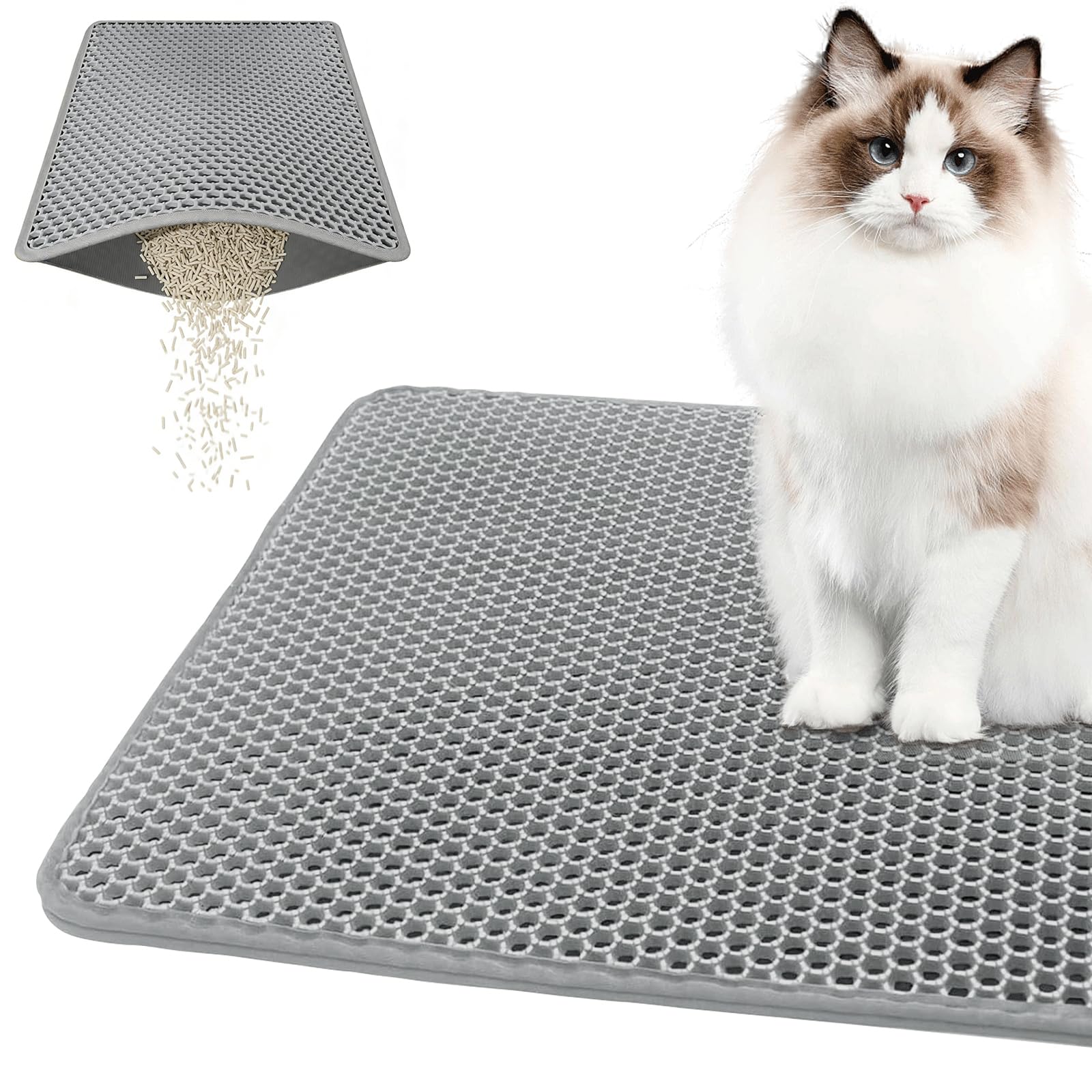 Automatic Cat Litter Box, Self Cleaning Litter Box for Multiple Cats, 90L Automatic Litter Box with APP Control, Multiple Safety Sensor, Smart Health Monitor,1 Trash Bags