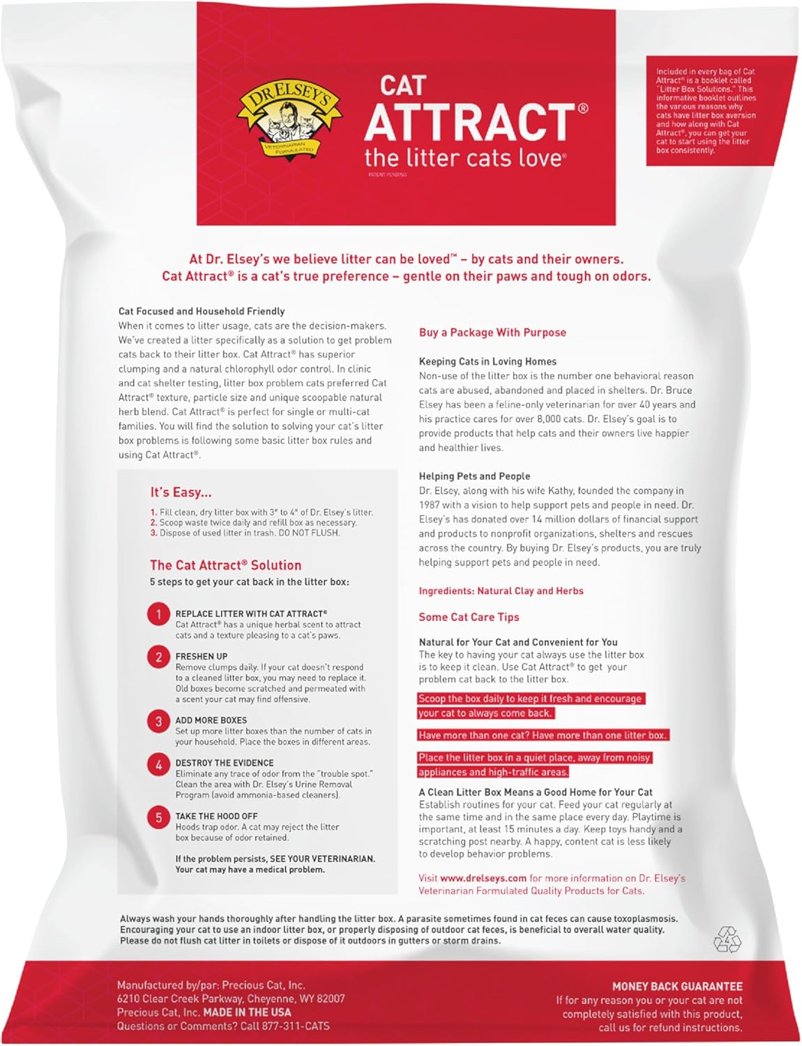 Precious Cat Cat Attract Problem Cat Training Litter, 40 Pound Bag