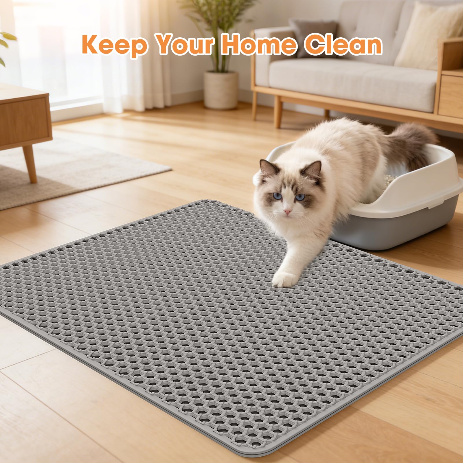 Automatic Cat Litter Box, Self Cleaning Litter Box for Multiple Cats, 90L Automatic Litter Box with APP Control, Multiple Safety Sensor, Smart Health Monitor,1 Trash Bags