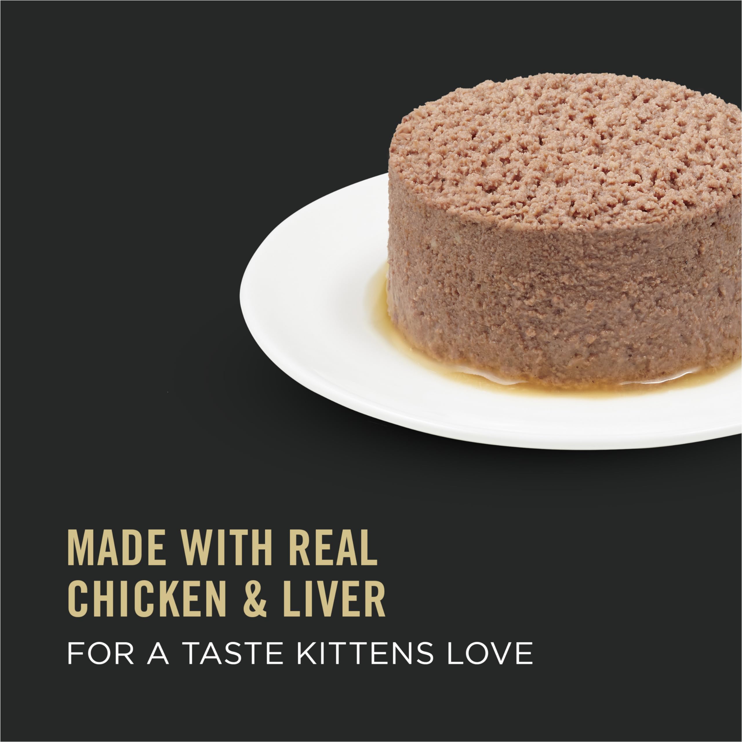 Purina Pro Plan Wet Cat Food, Focus, Kitten Chicken and Liver Entrée, 3-Ounce Can, Pack of 24