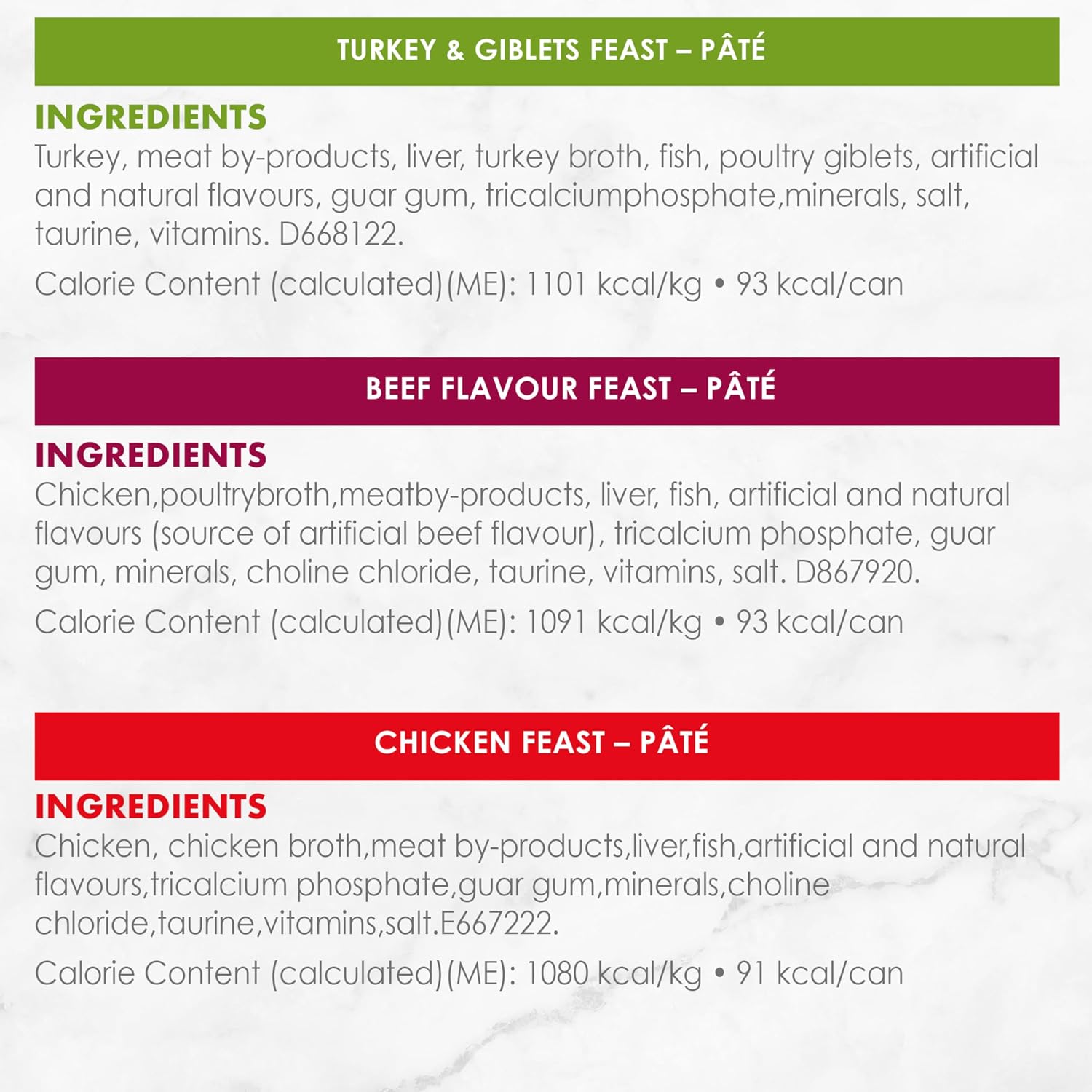 Fancy Feast Deli Supper Wet Cat Food, Pate Variety Pack 3 Flavours - 85 g Can (12 Pack)