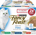 Fancy Feast Seafood Supper Wet Cat Food, Pate Variety Pack 3 Flavours - 85 g Can (24 Pack)