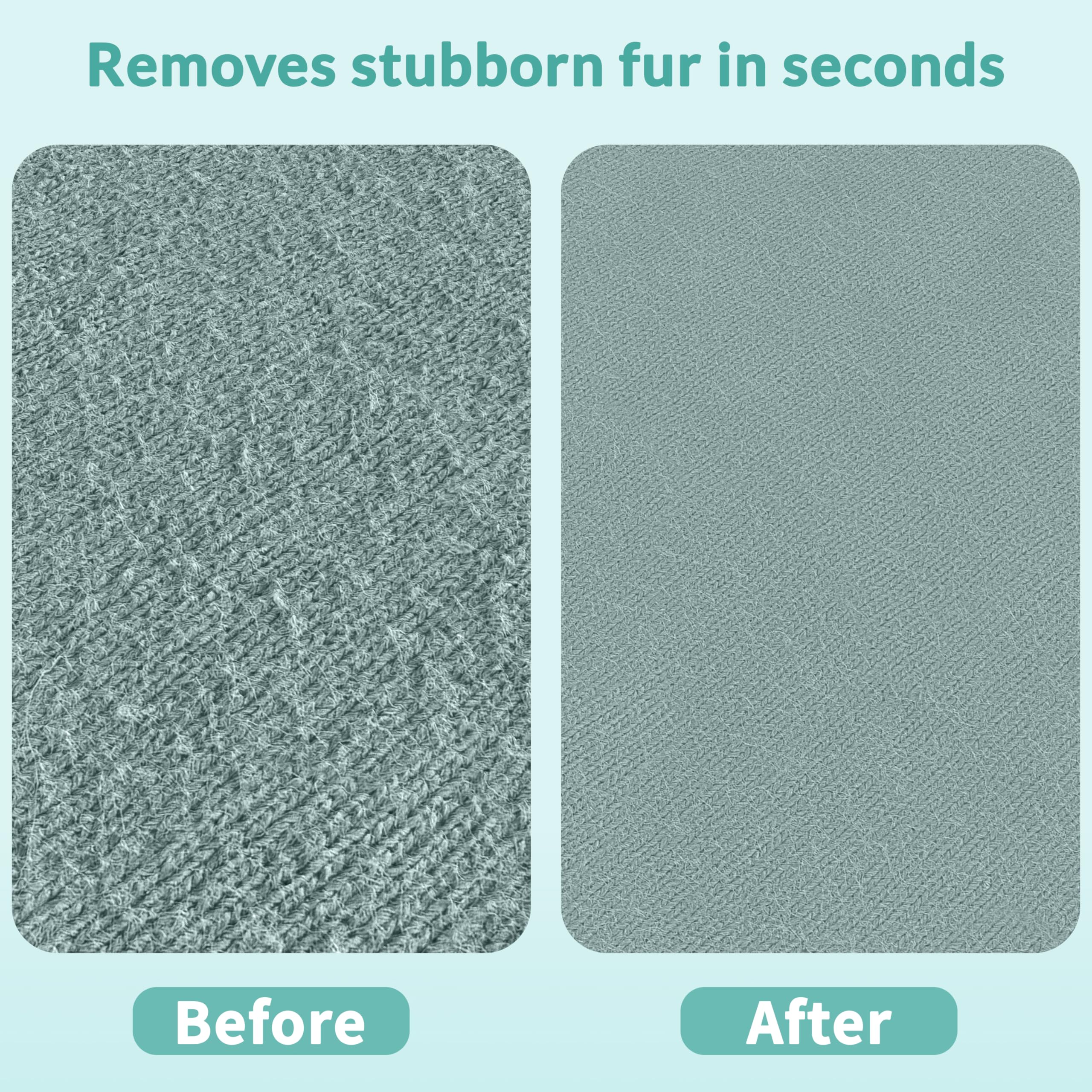 LINTPLUS Deep Cleaner Pro Pet Hair Remover - Special Cat & Dog Hair Remover for Multi Fabric, Edge, Carpet, Rake, Scraper - Easy to Use, Every Hair!