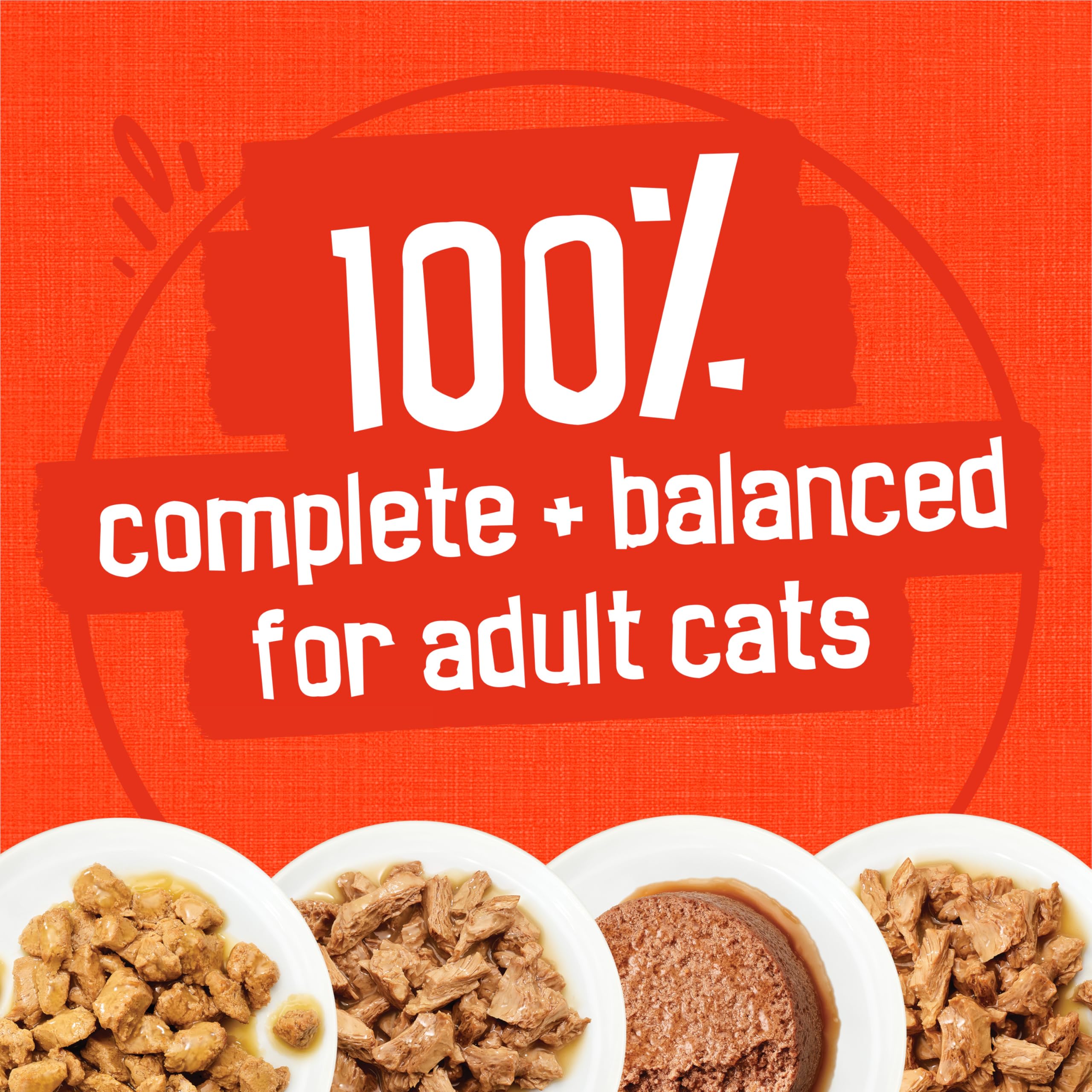 Friskies Poultry Wet Cat Food, Variety Pack 4 Flavours - 156 g Can (32 Pack)