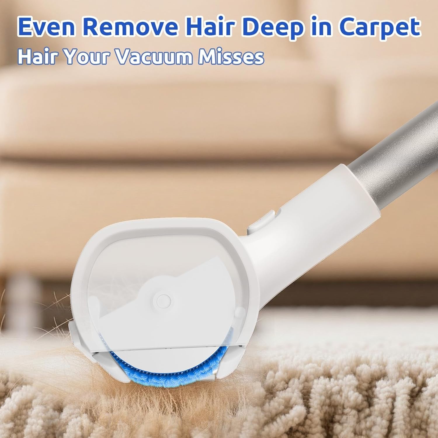 A3 Pro Carpet Roller for Pet Hair, Carpet Pet Hair Removal Tool, Reusable Large Lint Rollers, 5 Feet Long Handle No Bending No Kneeling, Cat Dog Hair Remover for Carpet, Rugs, Mats, Black
